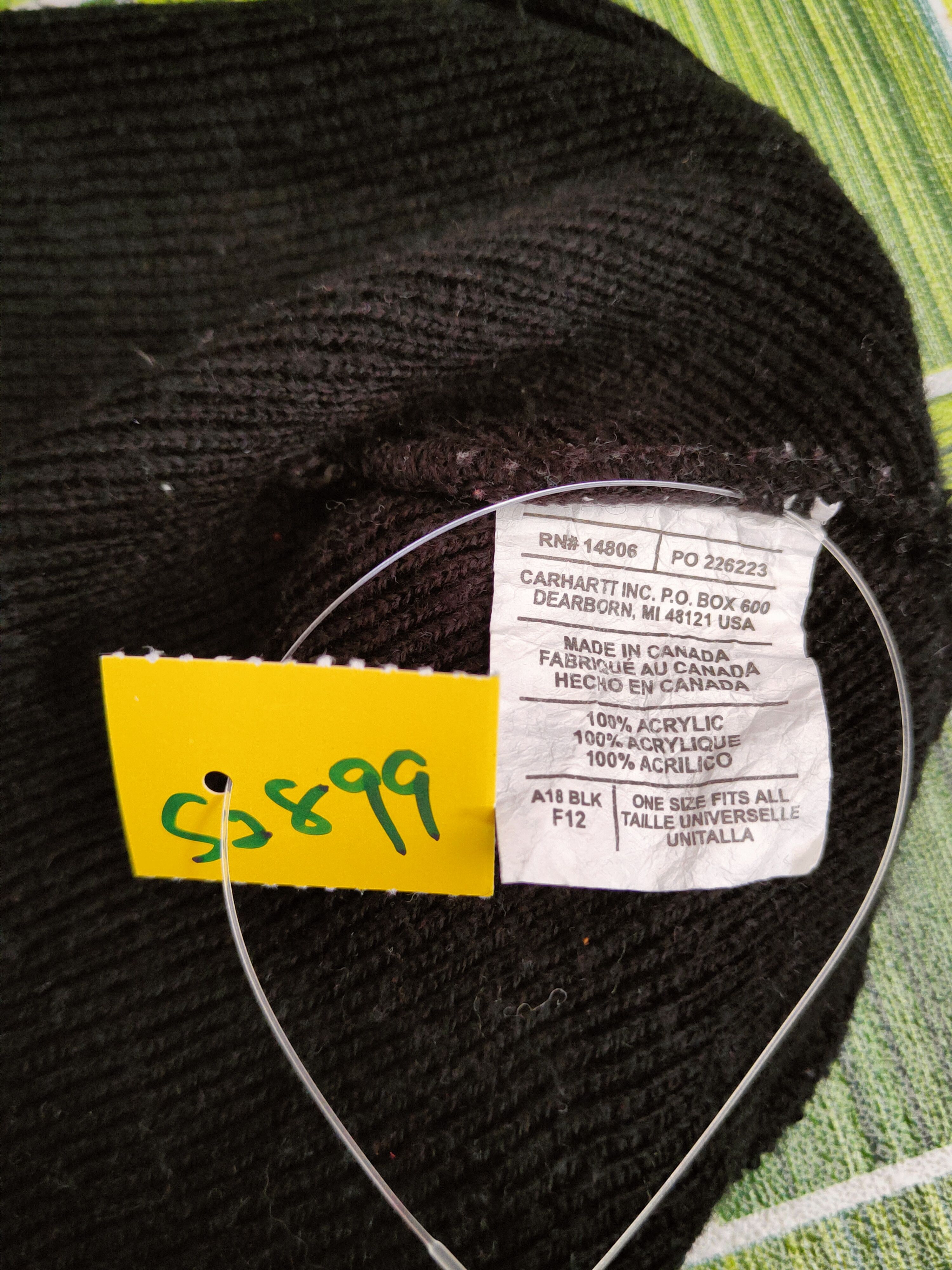 Carhartt Carhartt Black Knitwear Beanies #S2899 Size ONE SIZE - 5 Thumbnail