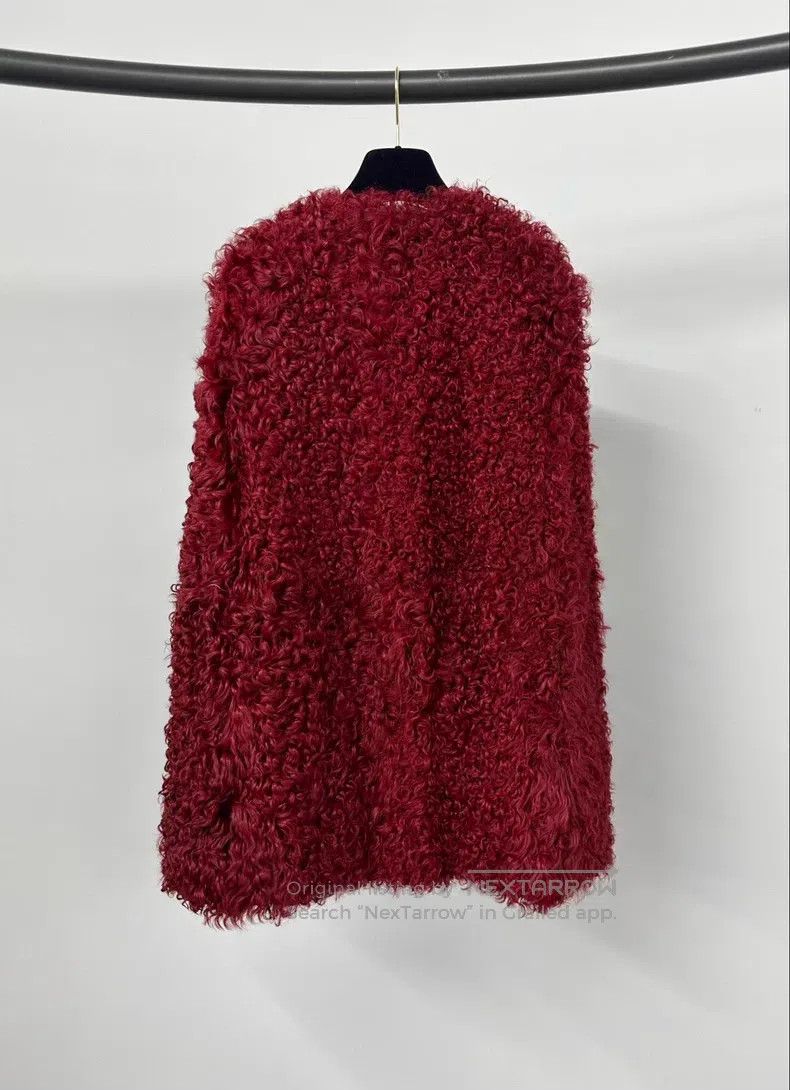 Valentino Valentino Red fur one-piece coat jacket Size M / US 6-8 / IT 42-44 - 2 Thumbnail
