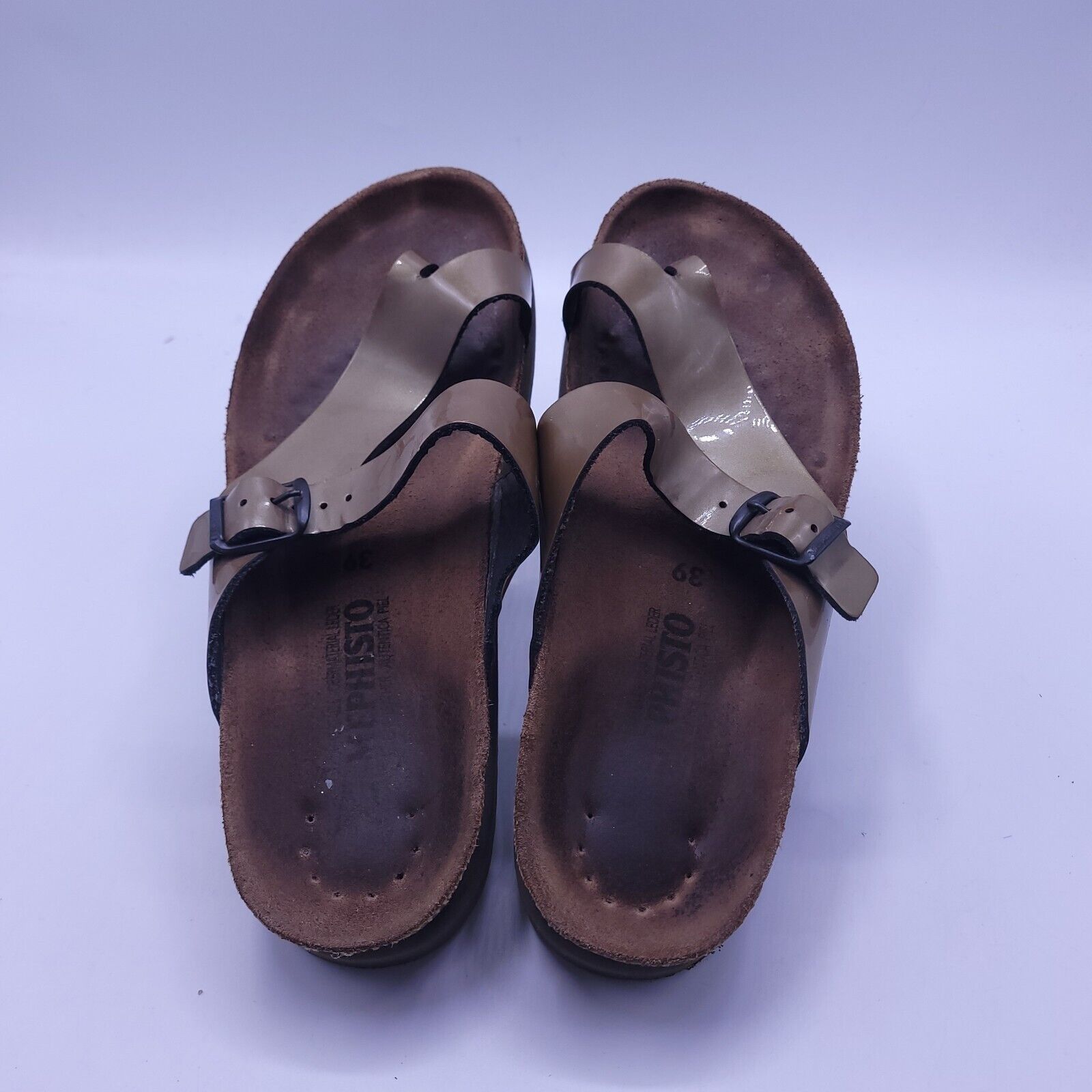 Mephisto Mephisto Slip On Leather Slide Sandal Womens Size 8 39 Brown Size US 8 / IT 38 - 4 Thumbnail