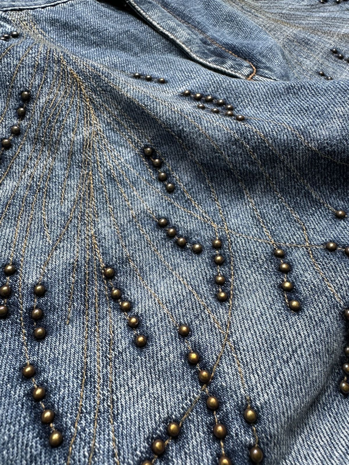 Express Vintage Express Stud Flare Jeans Size US 32 / EU 48 - 8 Thumbnail