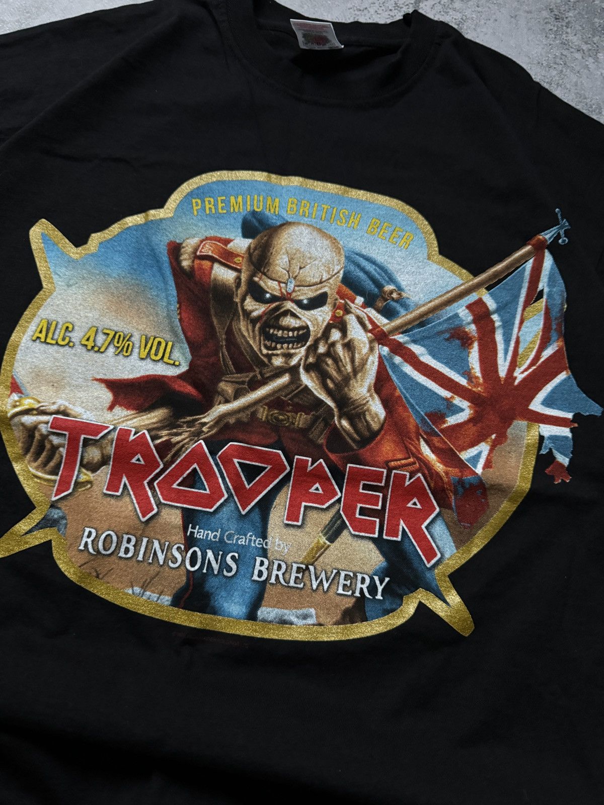 Band Tees × Iron Maiden × Vintage Iron Maiden Vintage 2013 Tooper Beer Rock Band T-Shirt Size US L / EU 52-54 / 3 - 2 Thumbnail