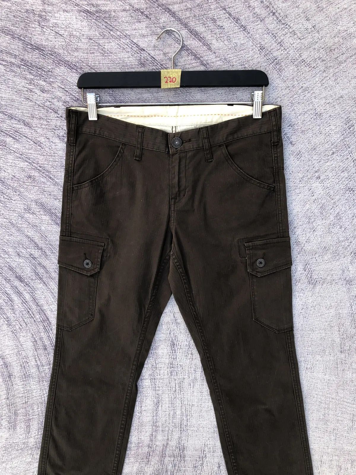 Japanese Brand × Olive Japanese Uniqlo Cargo Pants Multipocket Tactical W34xL41 Size US 34 / EU 50 - 2 Thumbnail