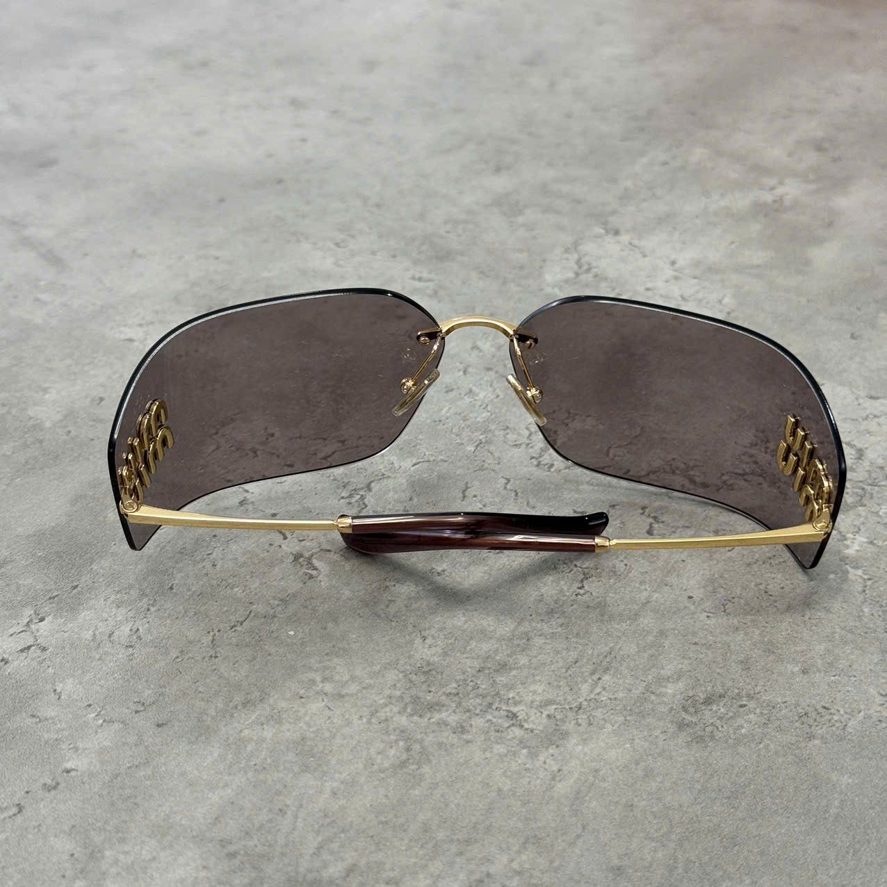 Miu Miu MIU MIU MU 54YS 5AK06I Sunglasses GOLD Size ONE SIZE - 2 Thumbnail