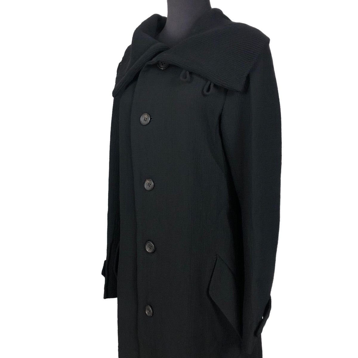 Yohji Yamamoto Vintage 90s Y’s Yohji Yamamoto Large Collar Wool Overcoat Size M / US 6-8 / IT 42-44 - 9 Thumbnail