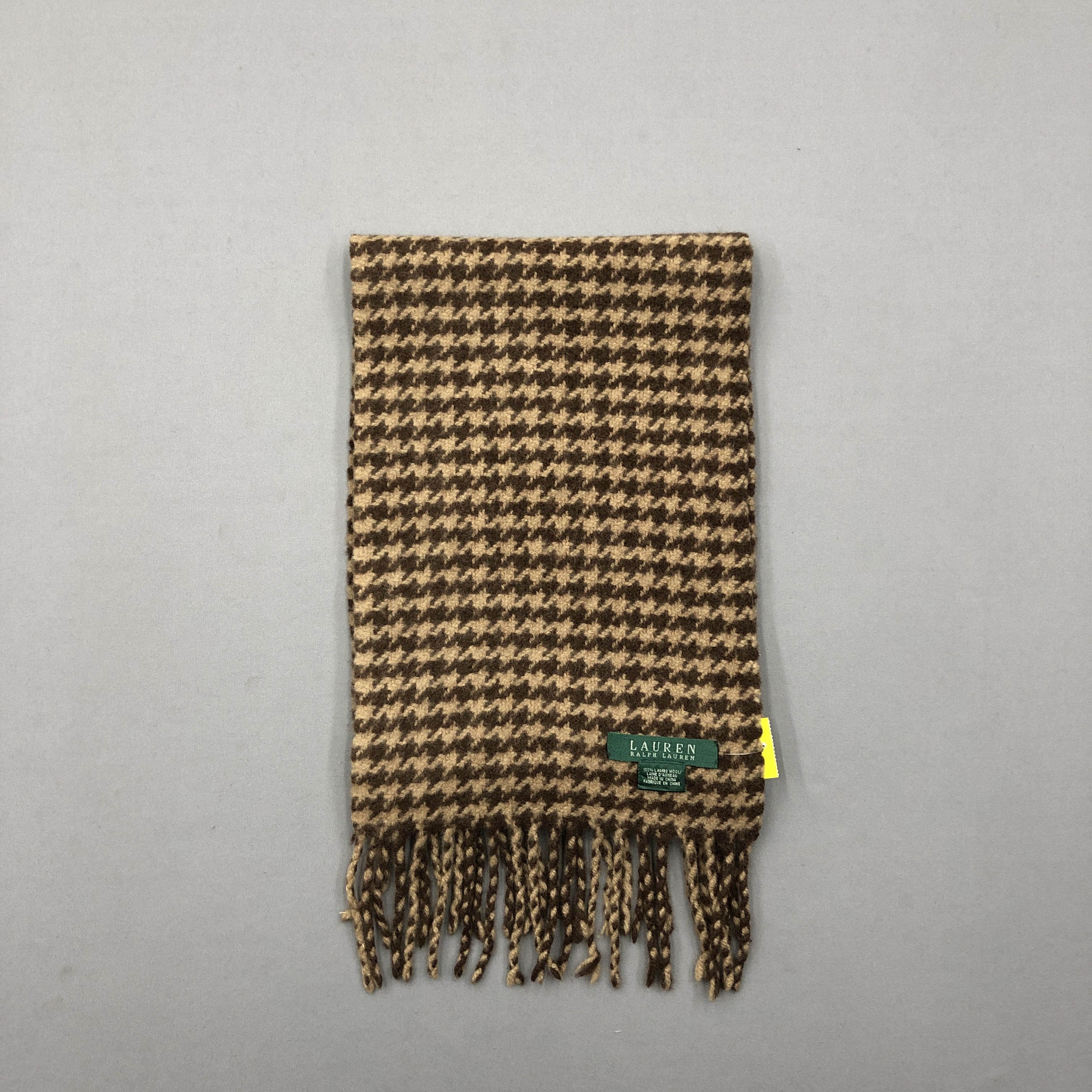 Lauren Ralph Lauren Vintage Lauren Ralph Lauren Scarf Houndstooth Wool Scarves Size ONE SIZE - 3 Thumbnail