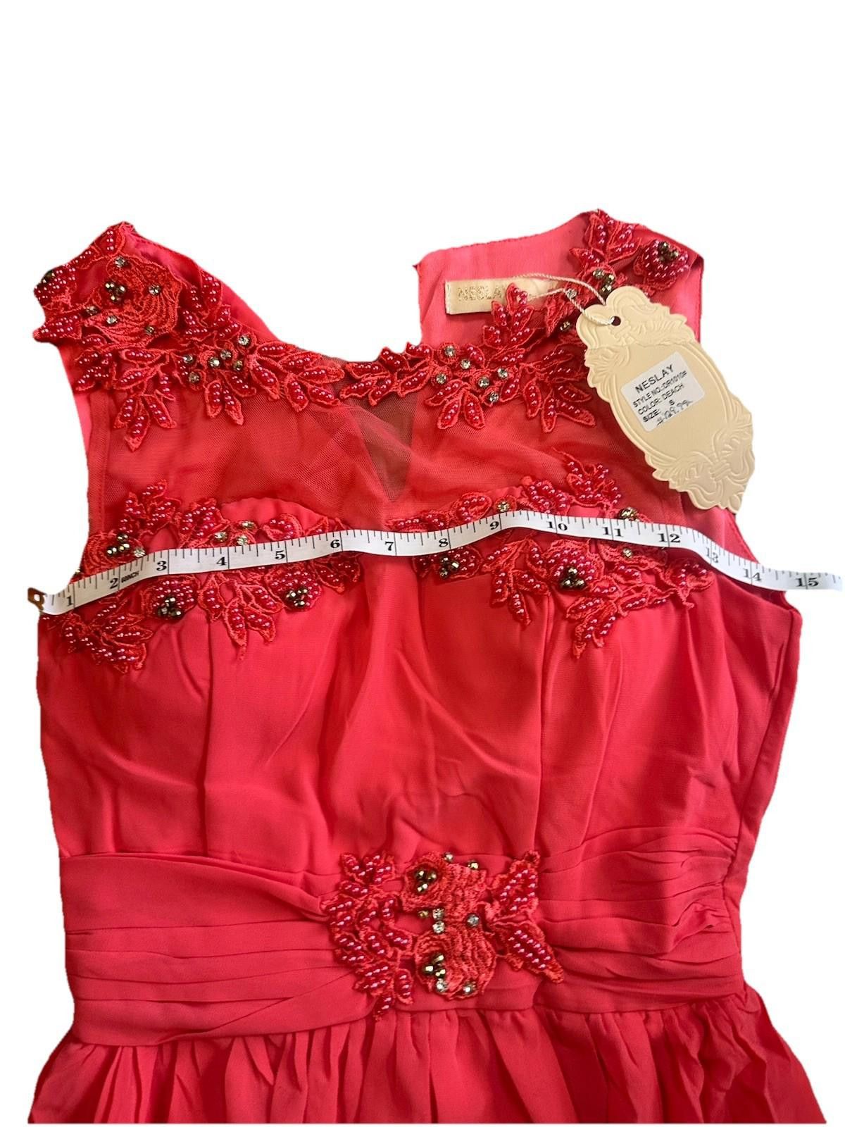 Other Neslay Maxi Beaded Pink Sleeveless Formal Dress Size Small Size S / US 4 / IT 40 - 5 Thumbnail