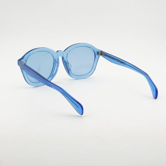Celine Celine CL40017F 84V Sunglasses Transparent Blue Round Frame Size ONE SIZE - 4 Thumbnail