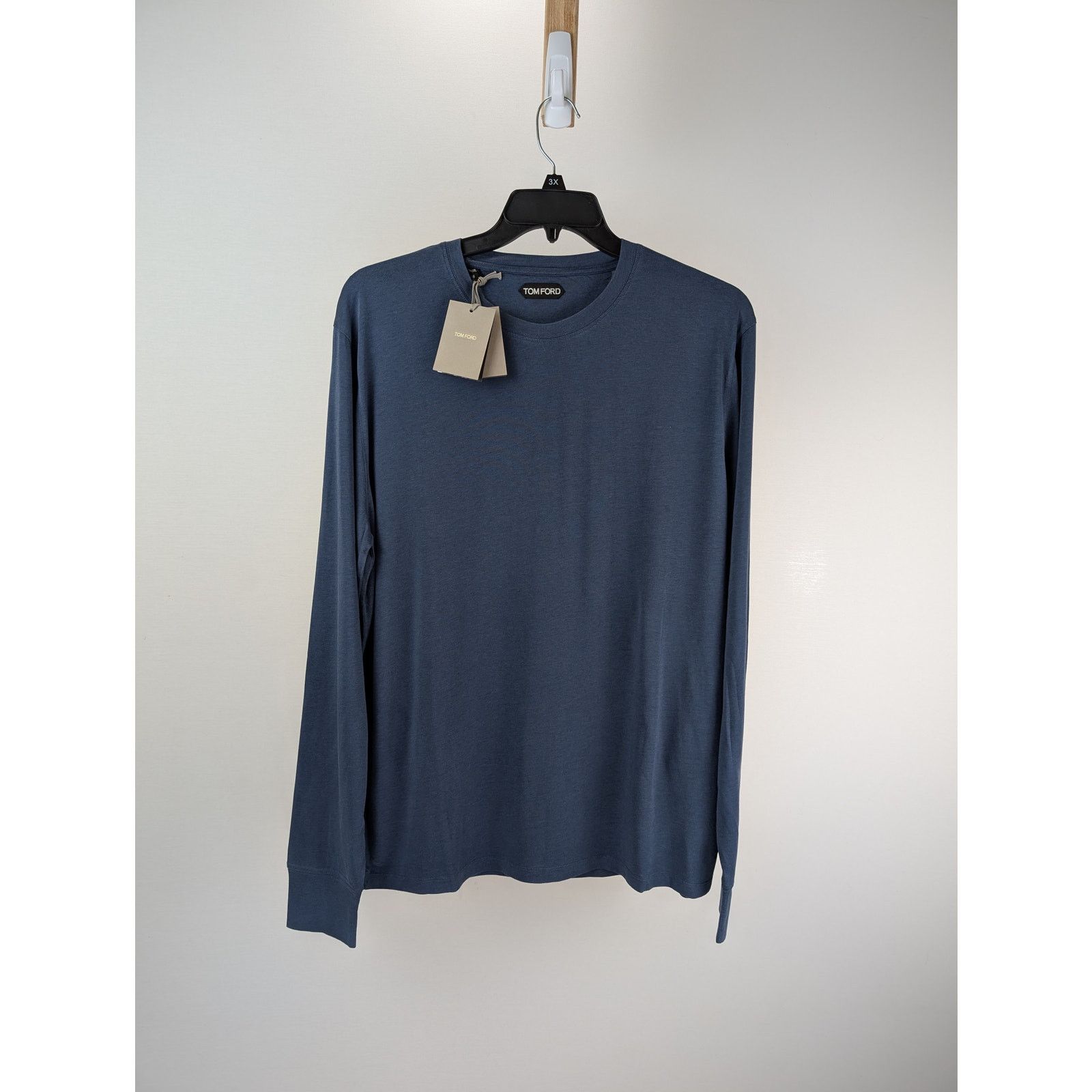 Tom Ford o1rshd1 Cut And Sewn Crewneck Sweatshirt in Blue Size US XXL / EU 58 / 5 - 1 Thumbnail
