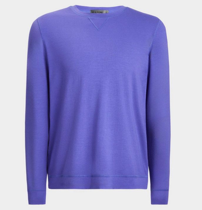 G/FORE G/Fore Luxe Crewneck Pullover Mid Layer Shirt Purple ( XL ) Size US XL / EU 56 / 4 - 1 Thumbnail