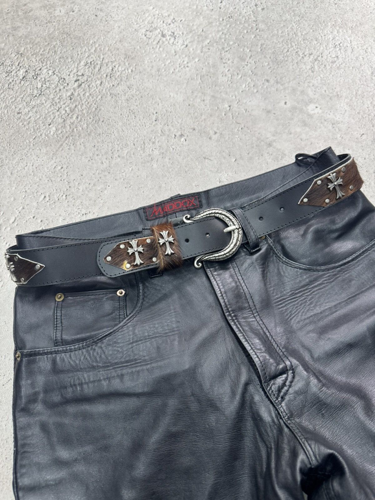 Hysteric Glamour 90s cow leather belt hysteric glamour style hype western 90s Size ONE SIZE - 7 Thumbnail