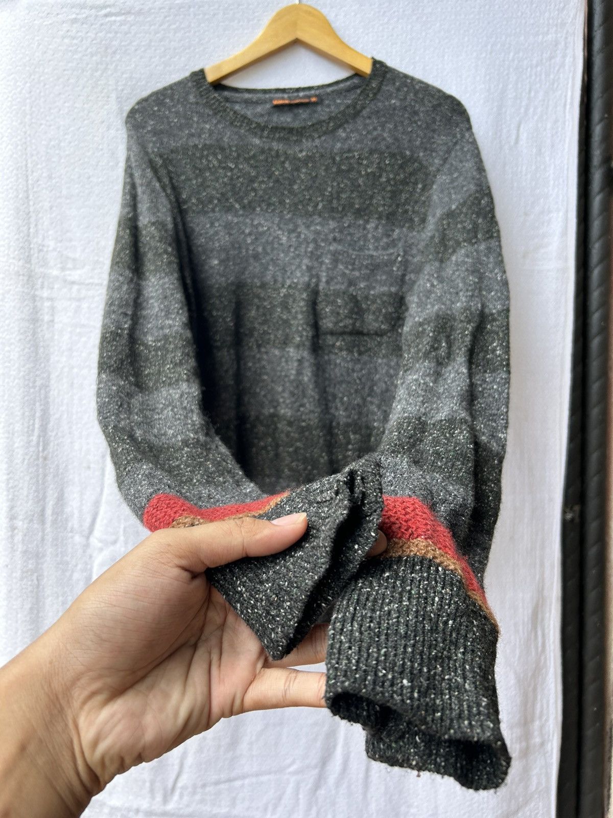 If Six Was Nine × Japanese Brand 💸BINDINGOFFER💸Kinloch Anderson Striped Knitt Longsleeve Size US L / EU 52-54 / 3 - 3 Thumbnail