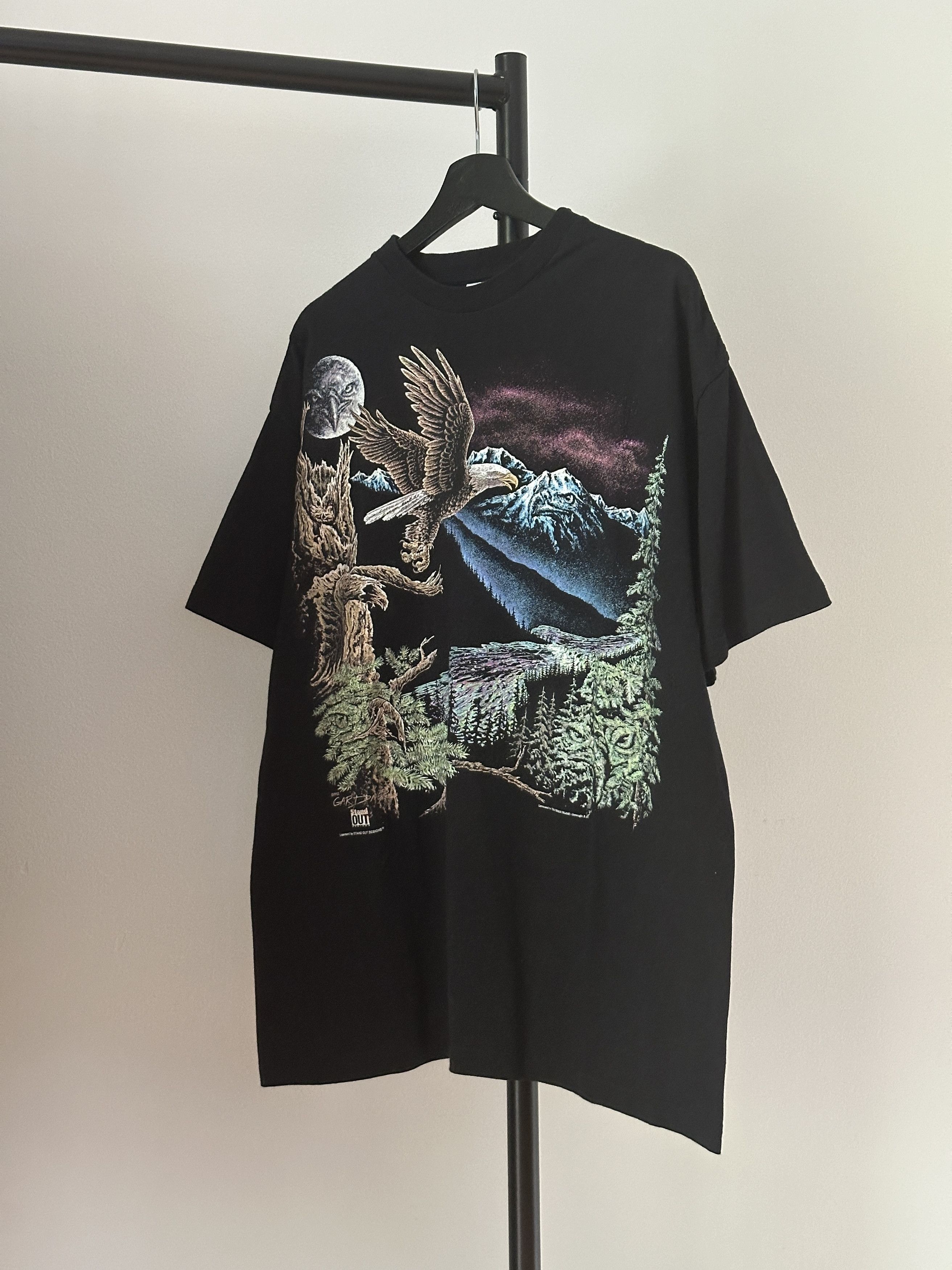 Vintage Vintage Stand Out 'Eagle Nature' T-Shirt Size US XL / EU 56 / 4 - 1 Thumbnail