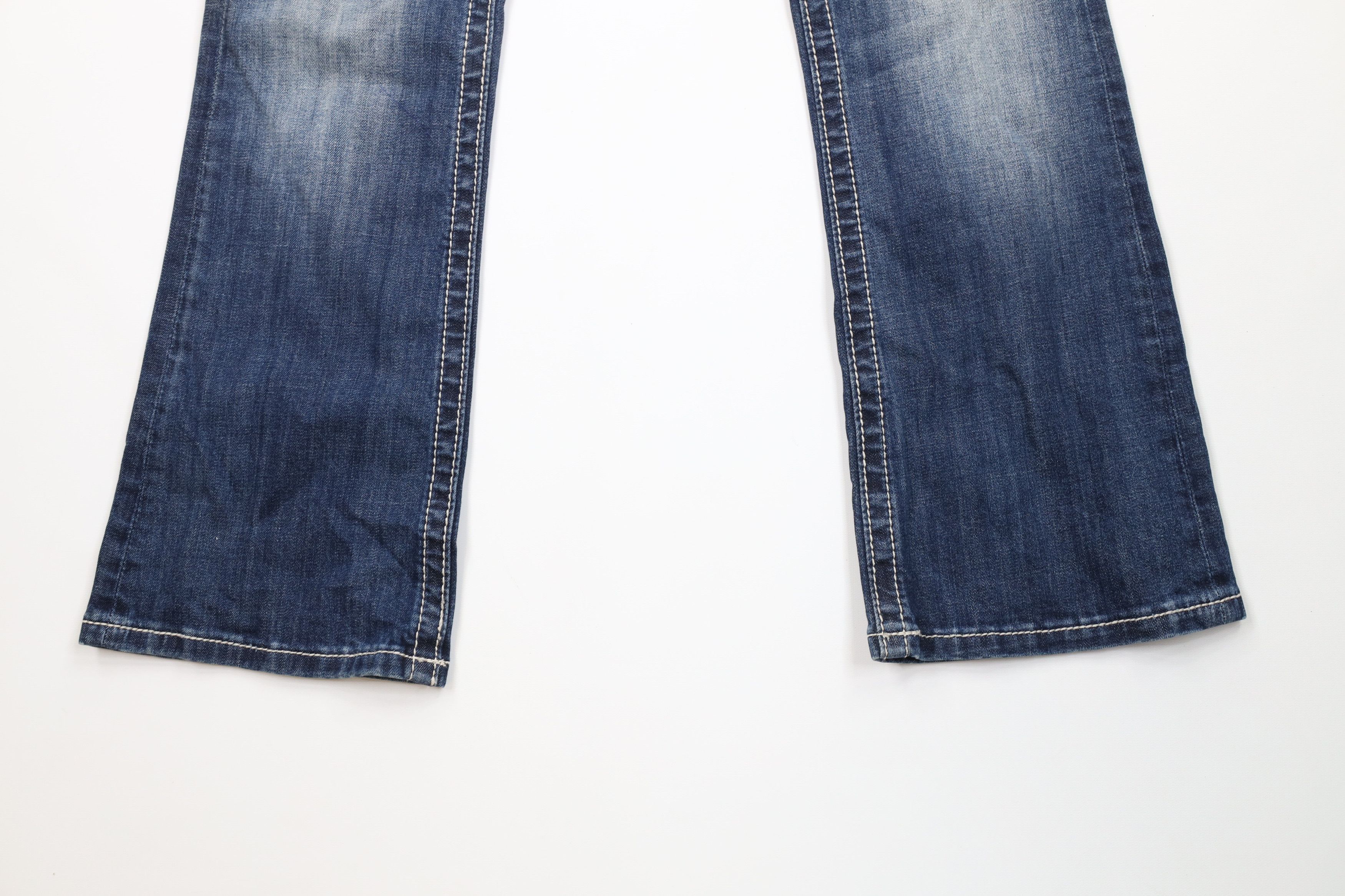 Miss Me Miss Me Cross Wings Jeweled Stretch Bootcut Denim Jeans Size 29" - 4 Thumbnail