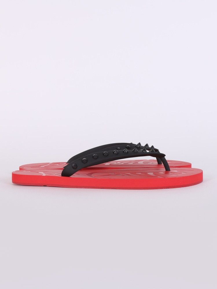 Christian Louboutin o1s1wg110924 Louba Flip Flat Sandals in Red Size US 9 / EU 42 - 1 Thumbnail
