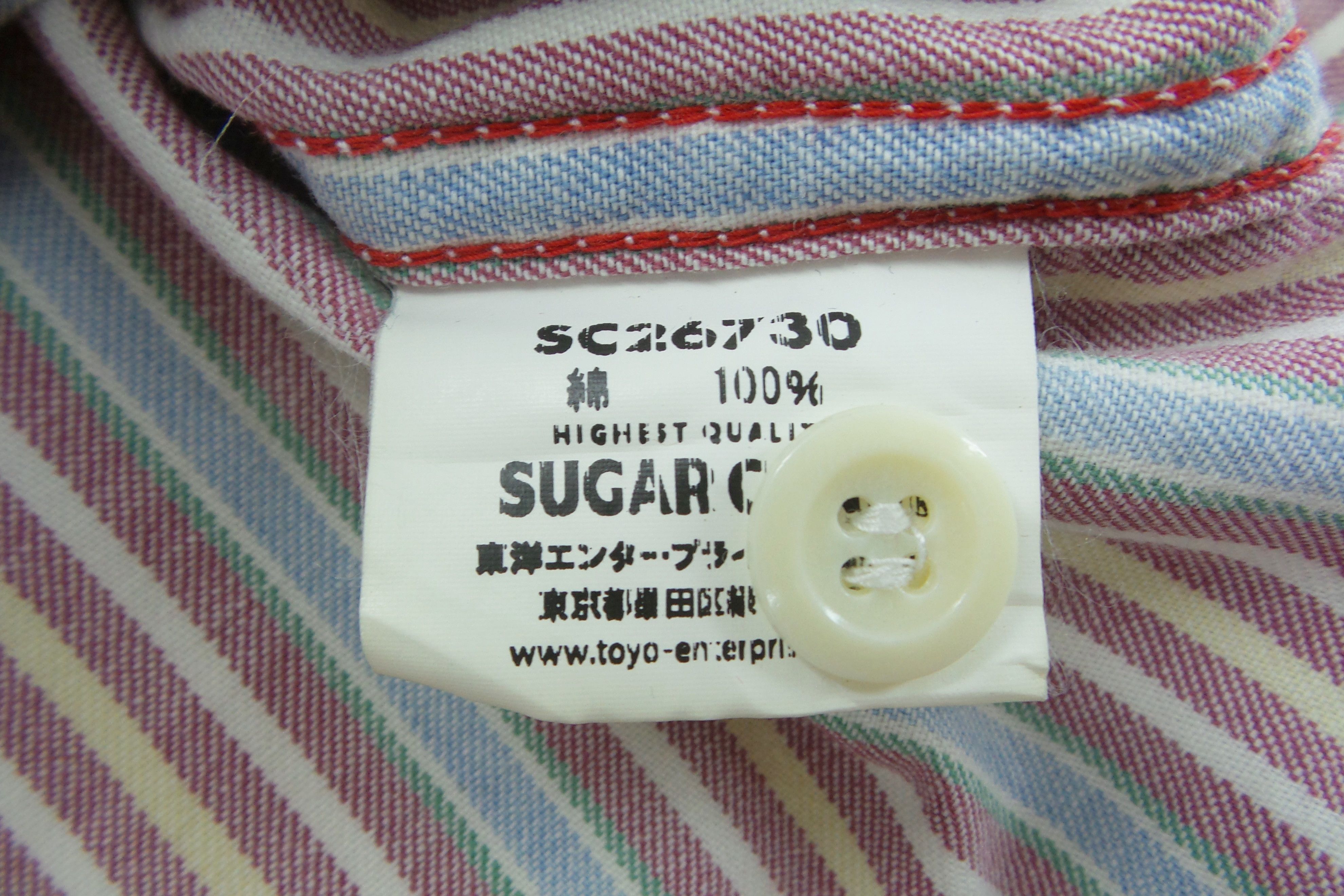 Sugar Cane Sugar Cane Double Pockets Stripes Shirts Size US M / EU 48-50 / 2 - 5 Thumbnail