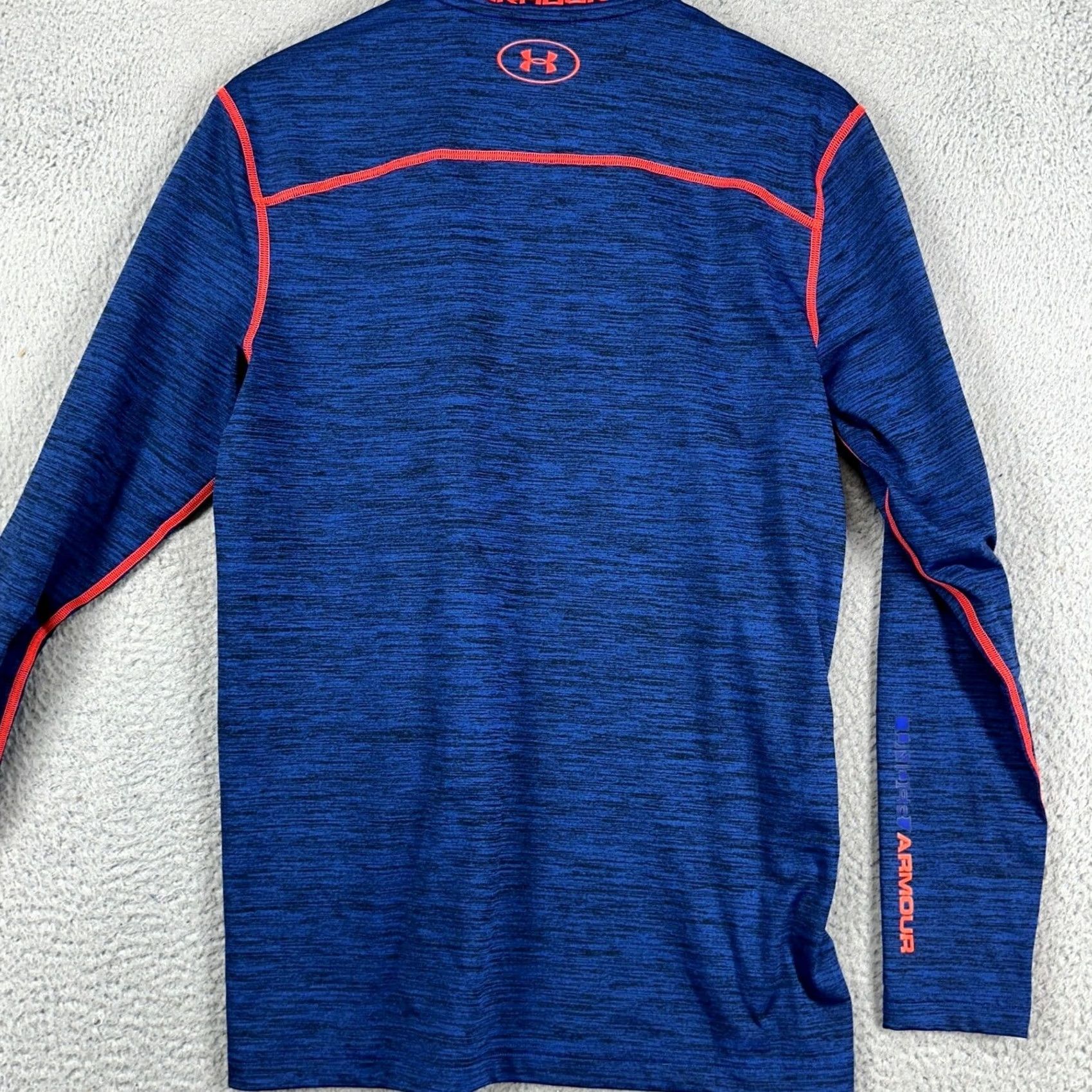 Under Armour Under Armour ColdGear Men Compression Shirt Large Blue Long Sleeve Athletic Logo Shirt Size US L / EU 52-54 / 3 - 3 Thumbnail