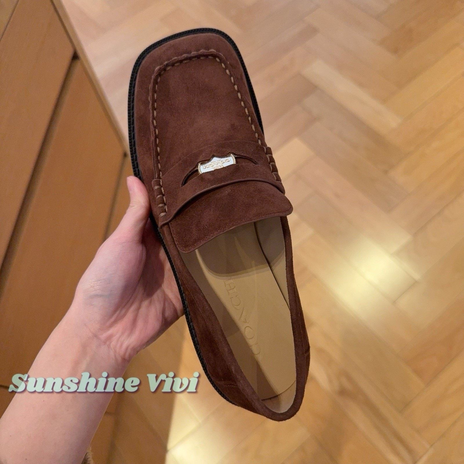 Coach NEW In Box COACH Square Toe Loafer Vintage Brown CDF81 Size US 7 / IT 37 - 6 Thumbnail