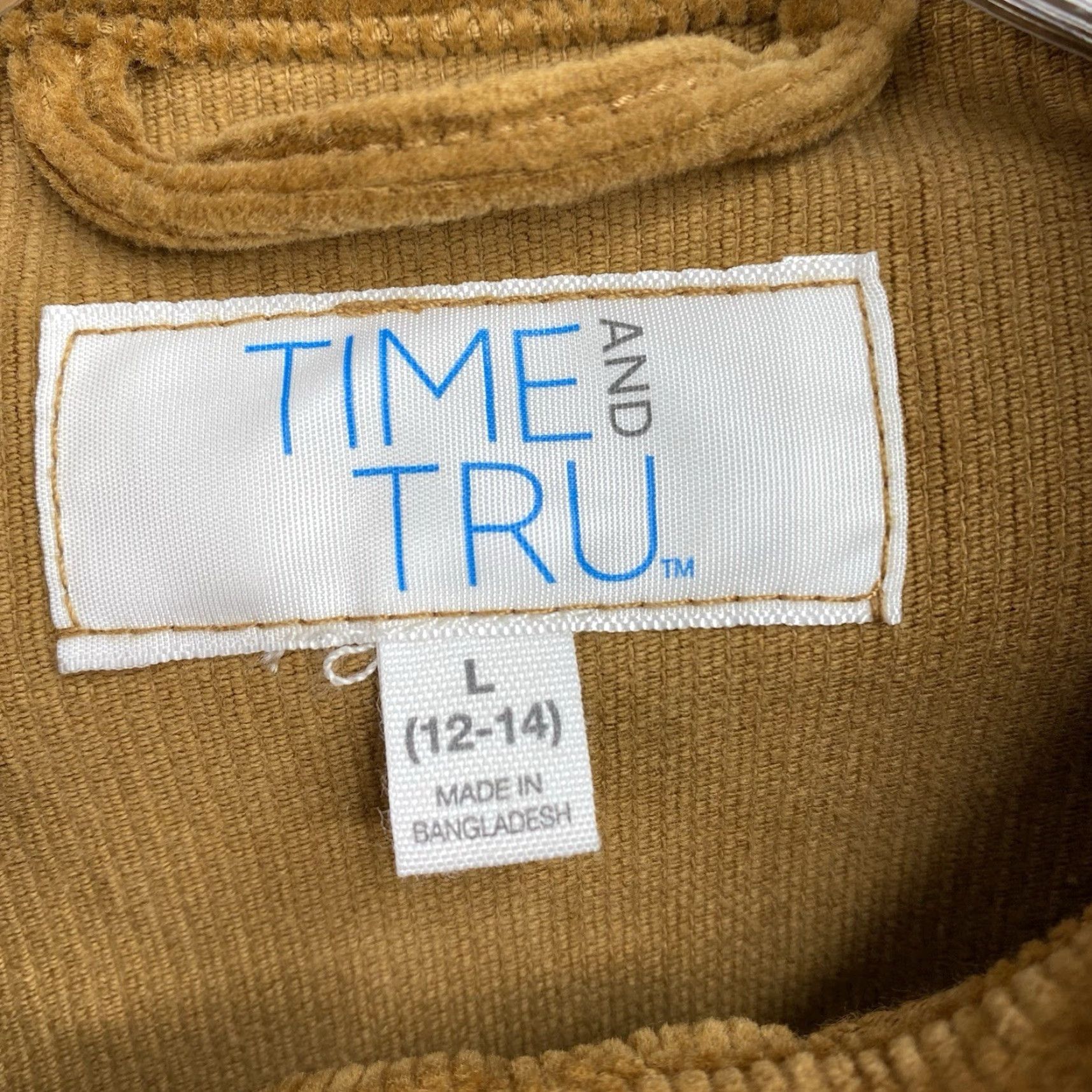 Vintage Time And Tru Women’s Jacket L Brown Corduroy Button Up Trucker NWT Vintage Style Size L / US 10 / IT 46 - 6 Thumbnail