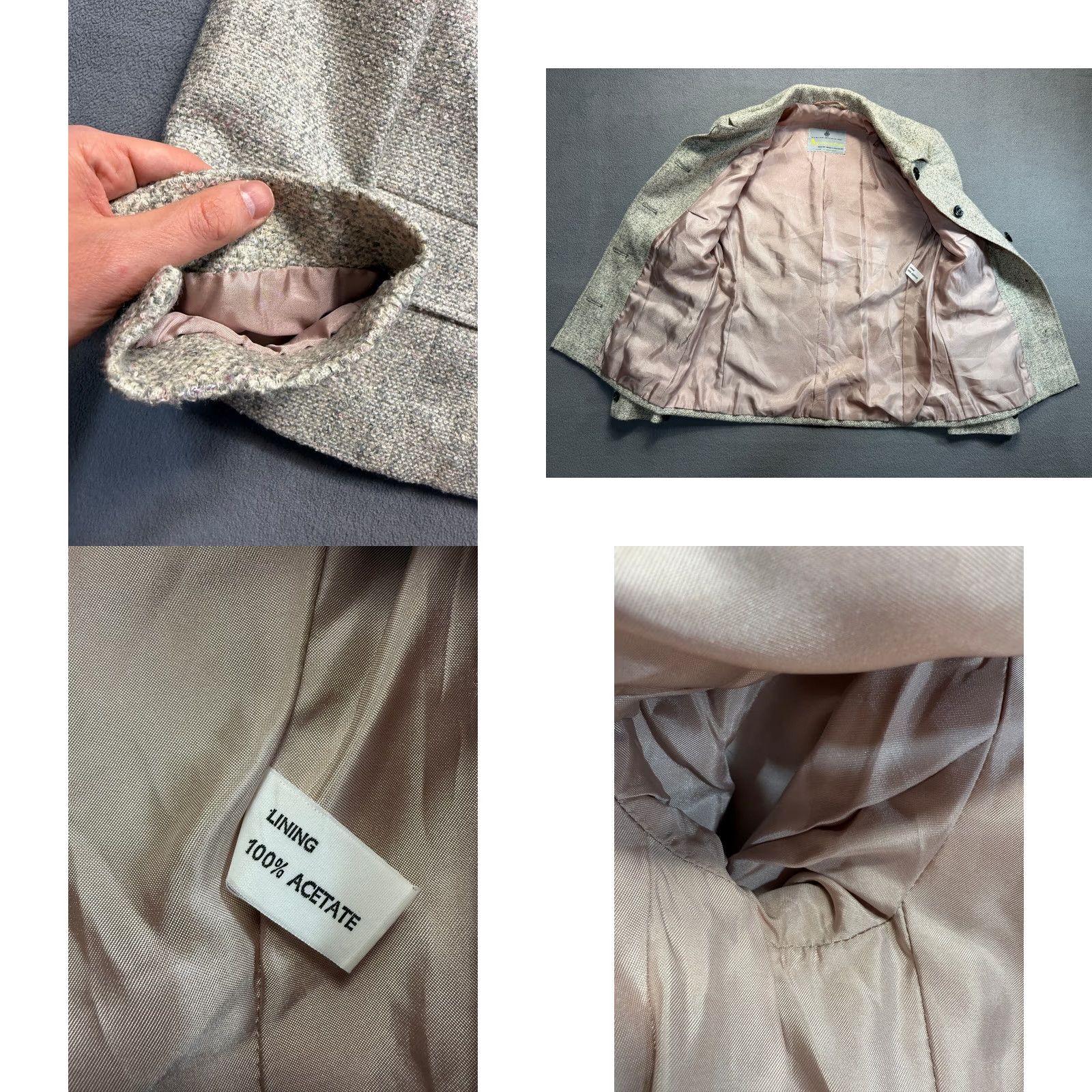 Aquascutum Aquascutum Beige Wool Blend Jacket Womens Size 36in Regular Size XS / US 0-2 / IT 36-38 - 8 Thumbnail