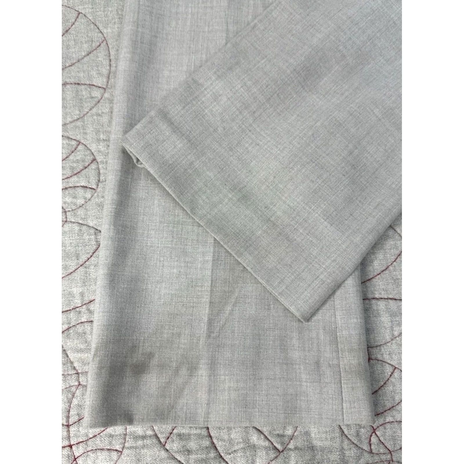 Vintage Amanda + Chelsea Slim Fit Gray Ankle Dress Pant Trousers Women’s 0 Slimming Slim Gray 0 Women Size 25" / US 0 / IT 36 - 4 Thumbnail