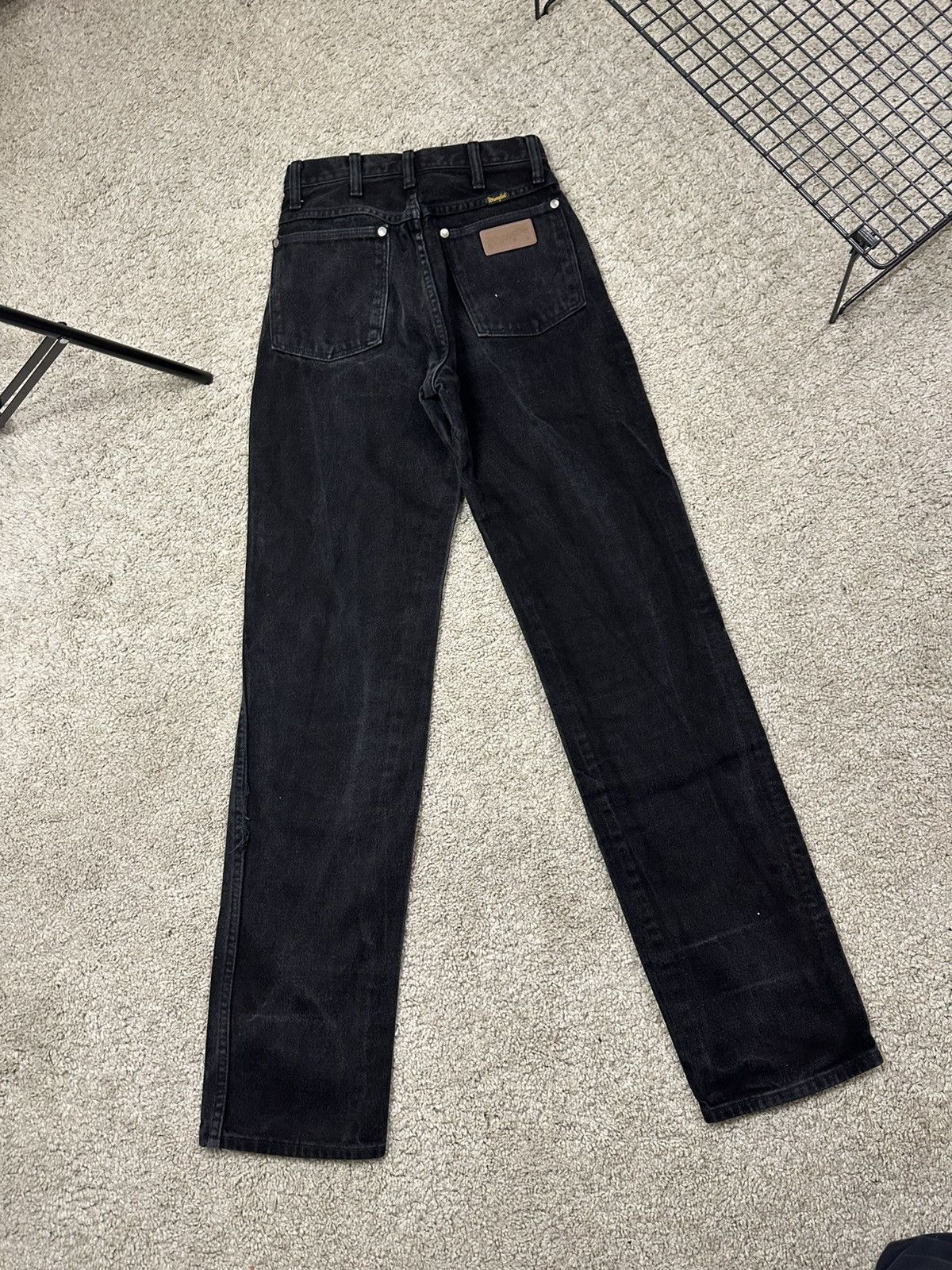 Wrangler Vintage Wrangler 13MWZWK faded black high waisted mom jeans Size 26" / US 2 / IT 38 - 5 Thumbnail