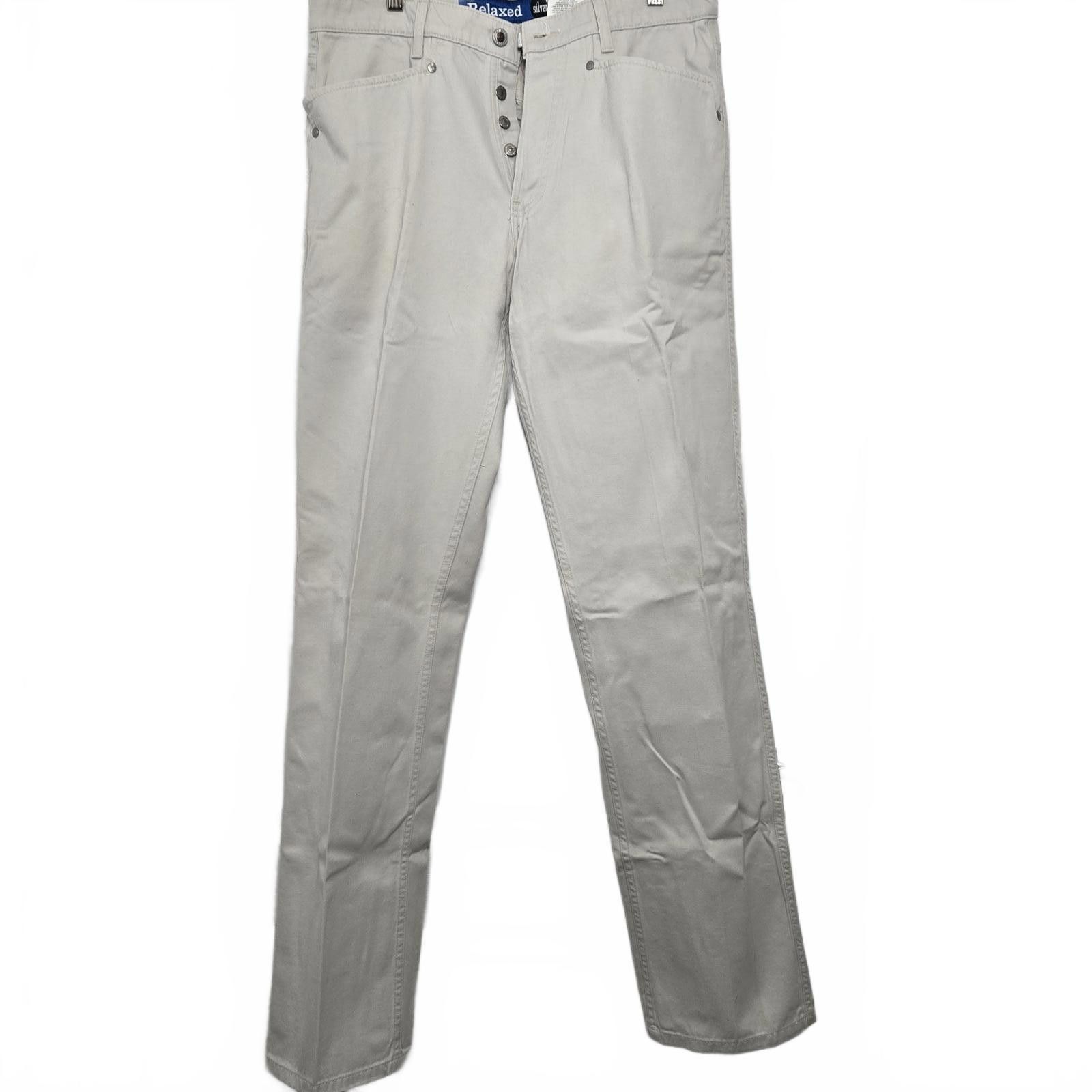 Levi's Levi's Deadstock SilverTab Jeans 33 x 34 Gray Relaxed Denim Size US 33 - 1 Thumbnail