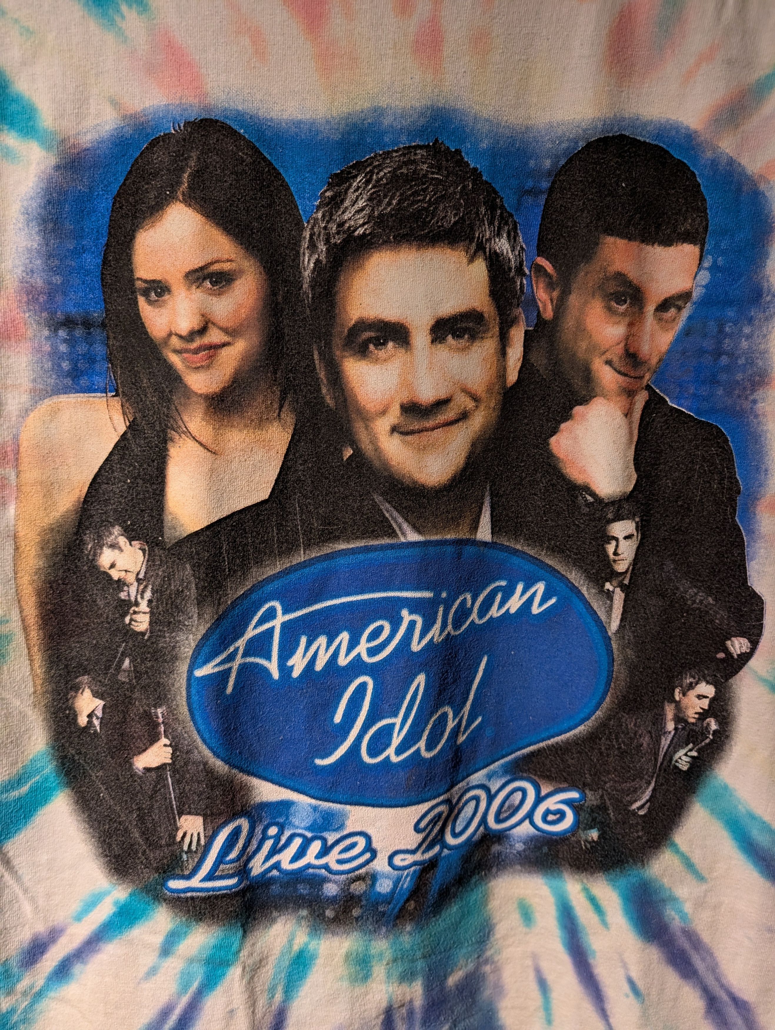 Gildan Vintage 2006 American Idol Live Taylor Hicks McPhee T-Shirt Size US M / EU 48-50 / 2 - 2 Thumbnail