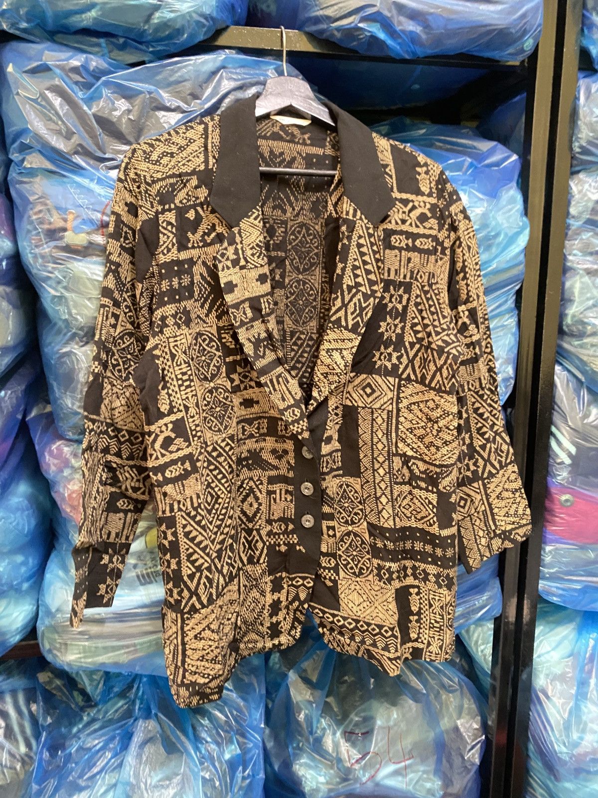 Other ill papiro Vintage Patterned Blazer Jacket Japan AR Size Size L / US 10 / IT 46 - 3 Thumbnail