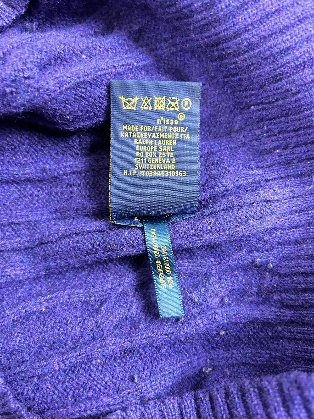 Polo Ralph Lauren Polo By Ralph Lauren Cable Knit Wool Sweater Iconic Size M Size US M / EU 48-50 / 2 - 9 Thumbnail