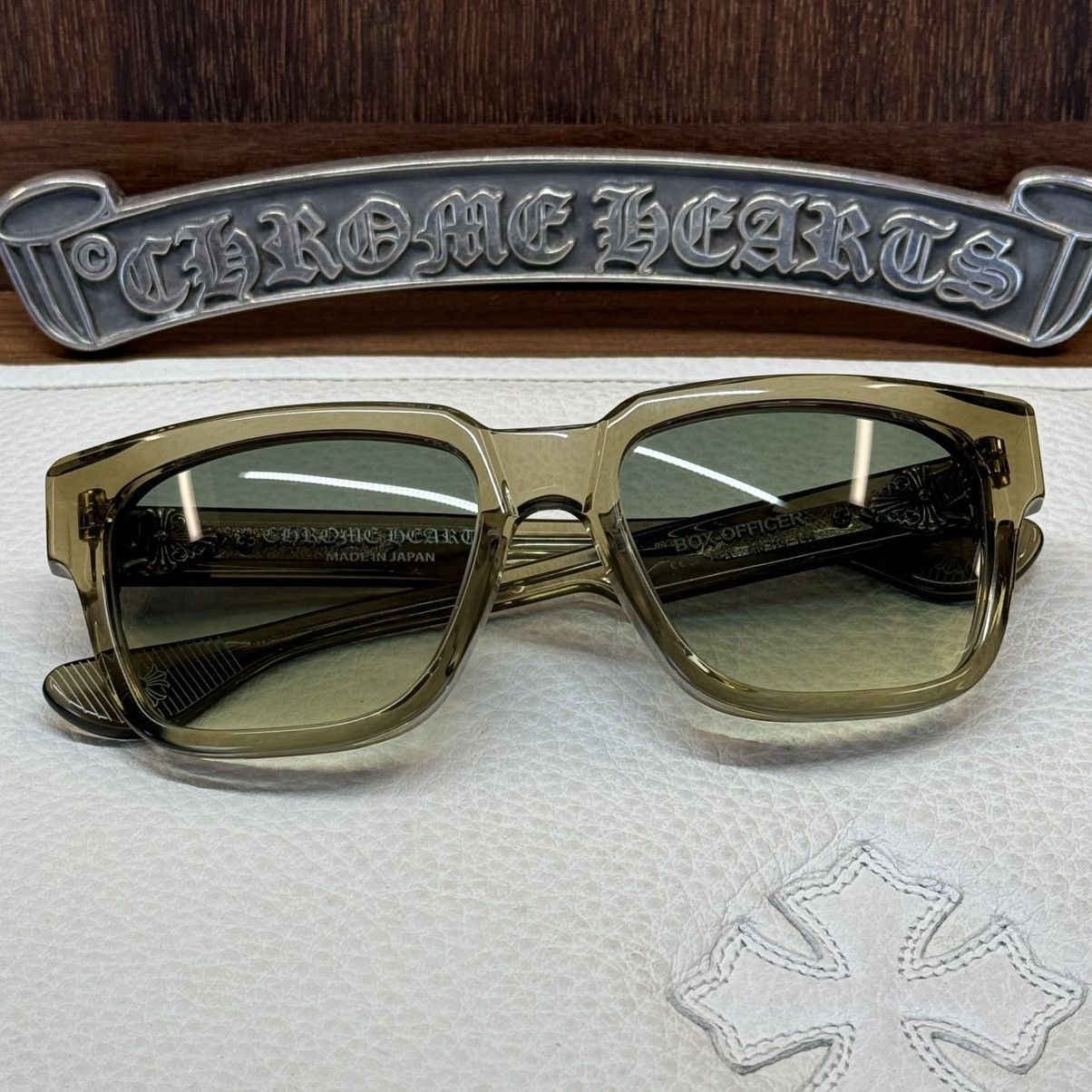 Chrome Hearts Chrome Hearts Box Officer Sunglasses Size ONE SIZE - 1 Thumbnail