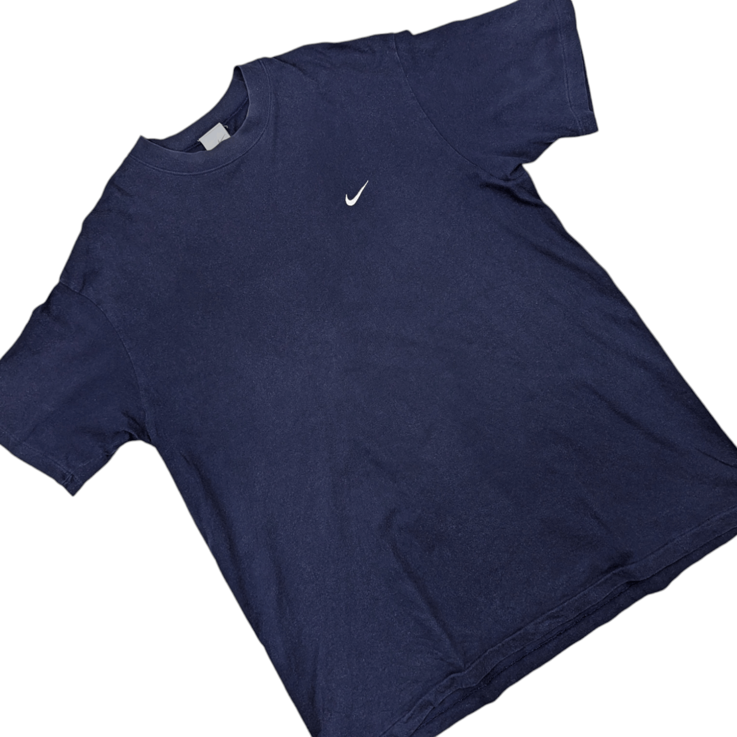 Nike Vintage 90's NIKE Small Swoosh Logo T-Shirt Single Stitches Size US XL / EU 56 / 4 - 3 Thumbnail