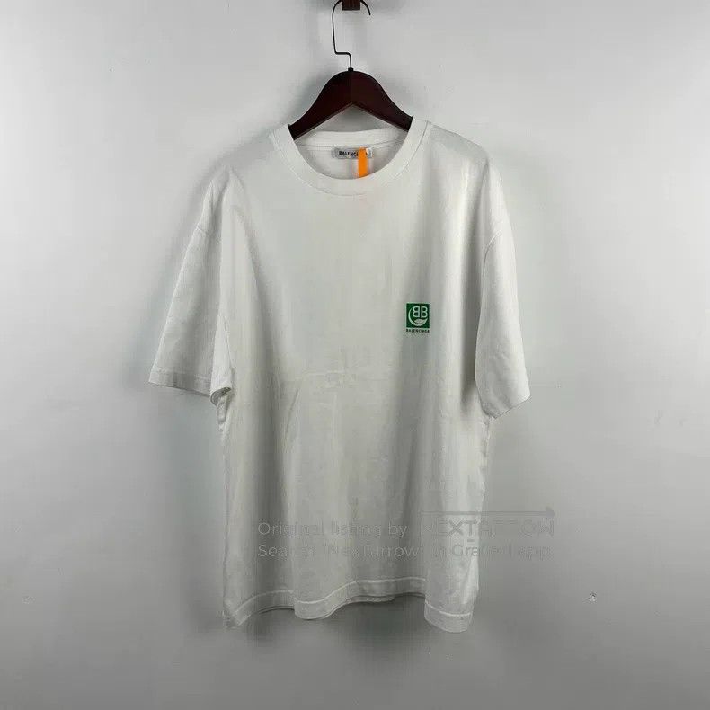Balenciaga Balenciaga Green BB Logo Short Sleeve Size US L / EU 52-54 / 3 - 1 Thumbnail