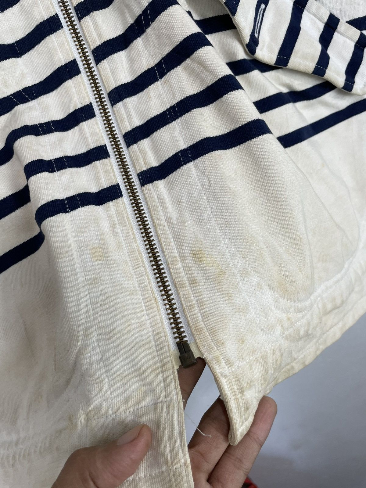 Hysteric Glamour Rare Hysteric Glamour Zip Hoodie Prisoner Striped Size US L / EU 52-54 / 3 - 3 Thumbnail
