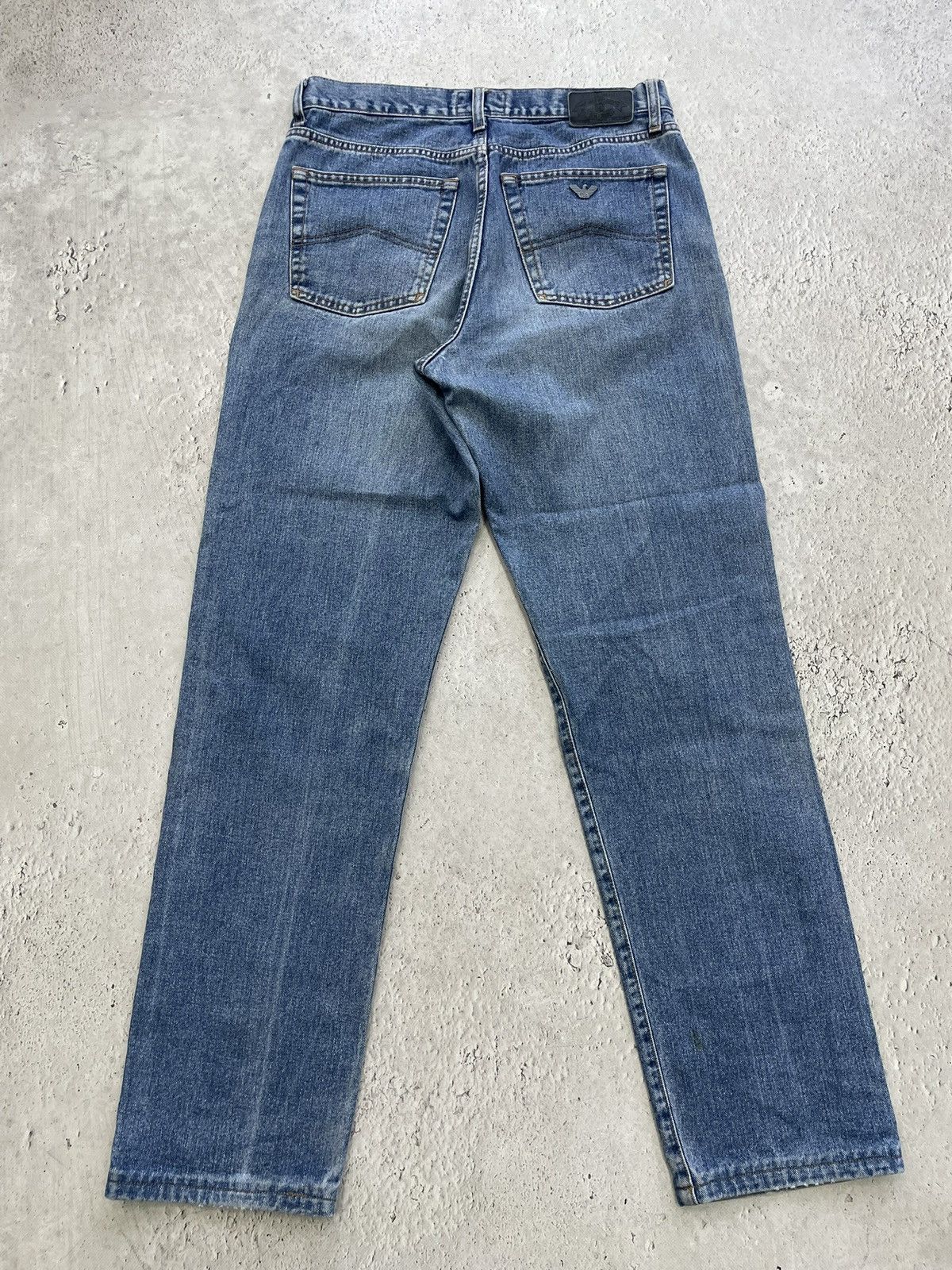 Armani Rare Emporio Armani blue jeans rare avant garde y2k Size US 34 / EU 50 - 8 Thumbnail