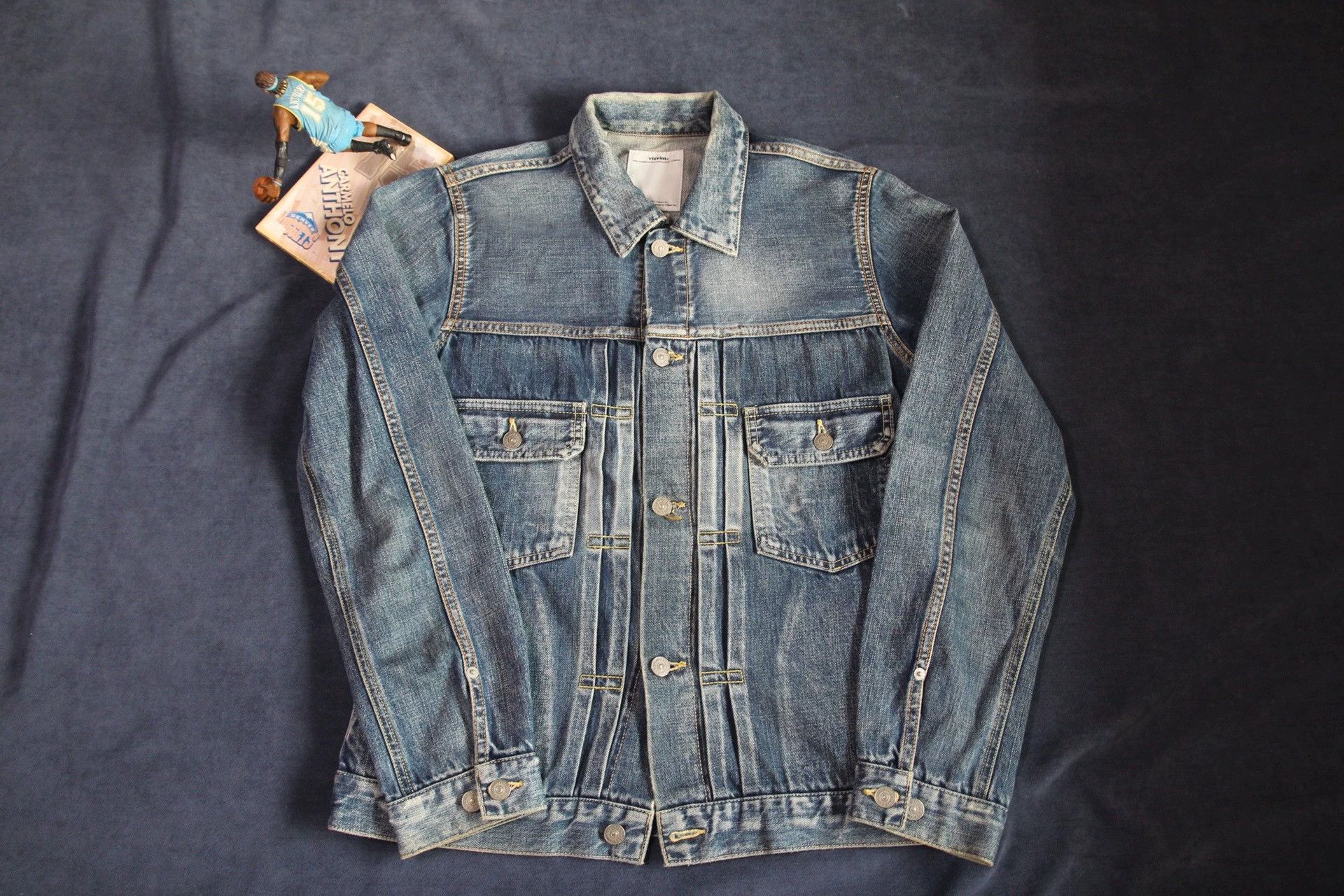 Visvim visvim 101 11aw yellow clay snakeskin denim jacket Size US M / EU 48-50 / 2 - 1 Thumbnail