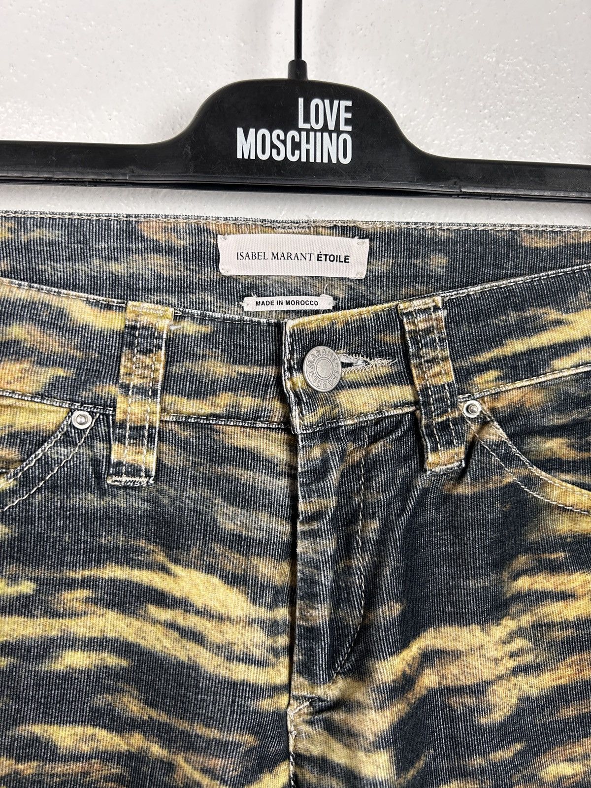 Isabel Marant Etoile Isabel Marant Corduroy Tiger Skinny Jeans Pants Size 26" / US 2 / IT 38 - 2 Thumbnail