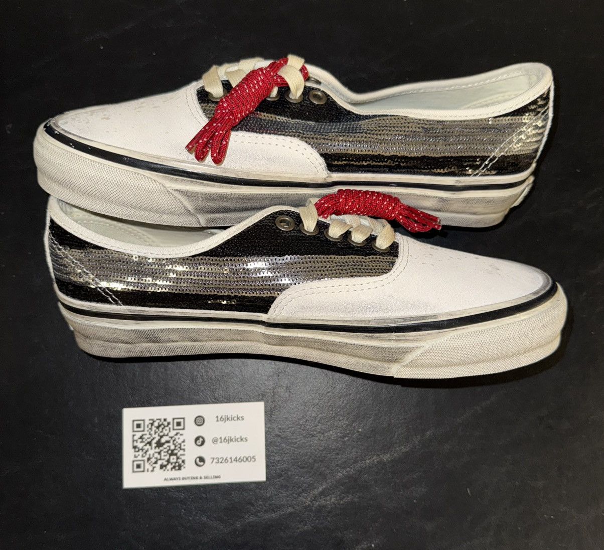 Vans Vans Premium Authentic La Habana Black White Size 7.5 Size US 7.5 / EU 40-41 - 3 Thumbnail