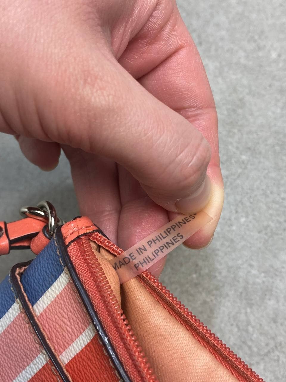 Coach Coach F51319 Peyton Multistripe Wristlet Clutch Bag Size ONE SIZE - 19 Thumbnail
