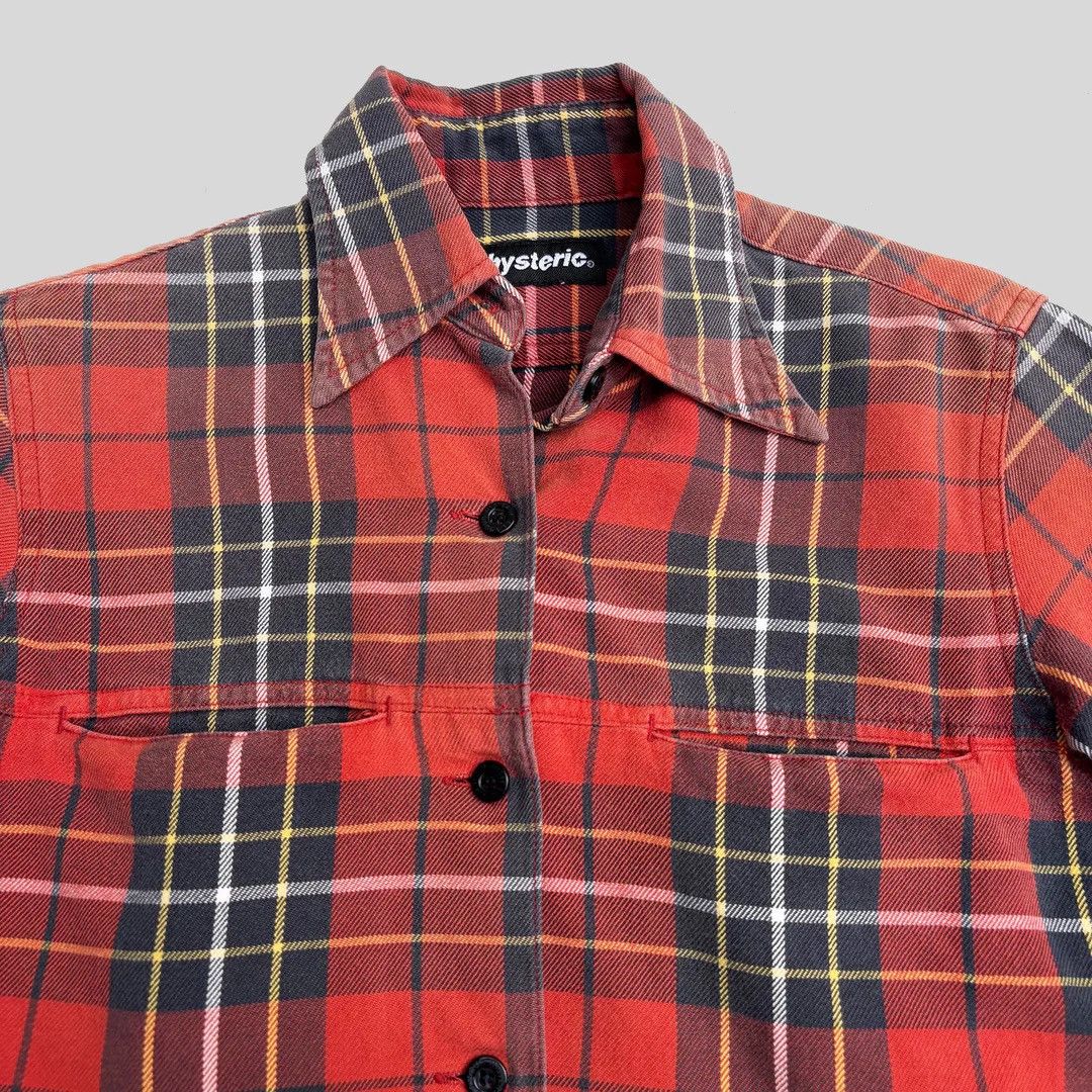 Hysteric Glamour Hysteric Glamour 1990 90s Vintage Tartan Fitted Japan Shirt Size M / US 6-8 / IT 42-44 - 2 Thumbnail