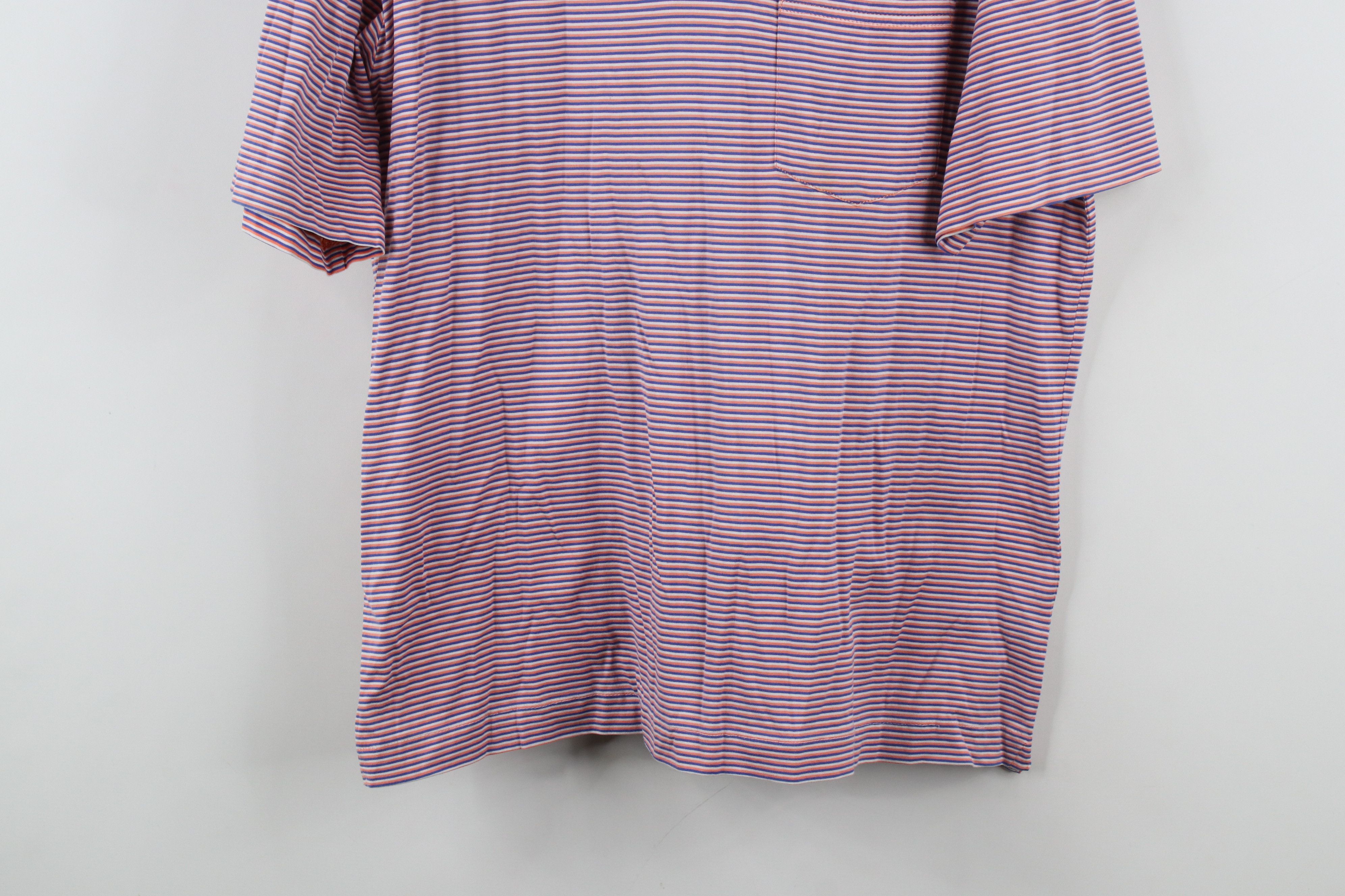 Ralph Lauren × Vintage Vintage Ralph Lauren Cotton Knit Striped Collared Polo Shirt Size US M / EU 48-50 / 2 - 3 Thumbnail
