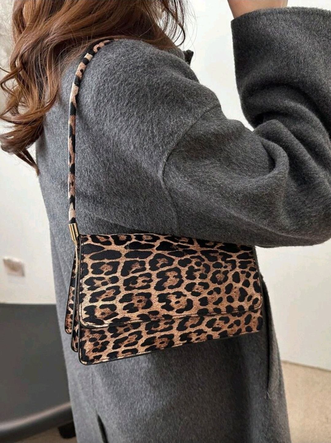 The Unbranded Brand Fashionable Solid Color Retro Minimalist Shoulder Bag Size ONE SIZE - 4 Thumbnail