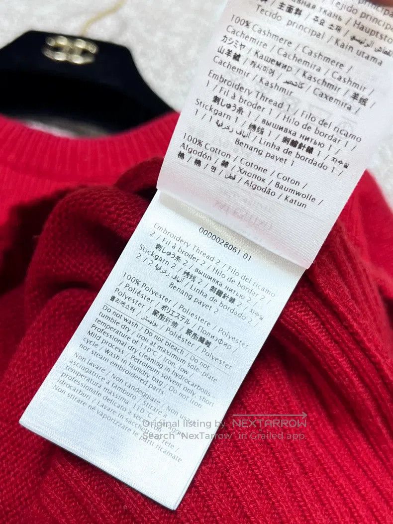 Valentino Valentino Crew neck Embroidered sequin bow long-sleeved ca Size M / US 6-8 / IT 42-44 - 7 Thumbnail
