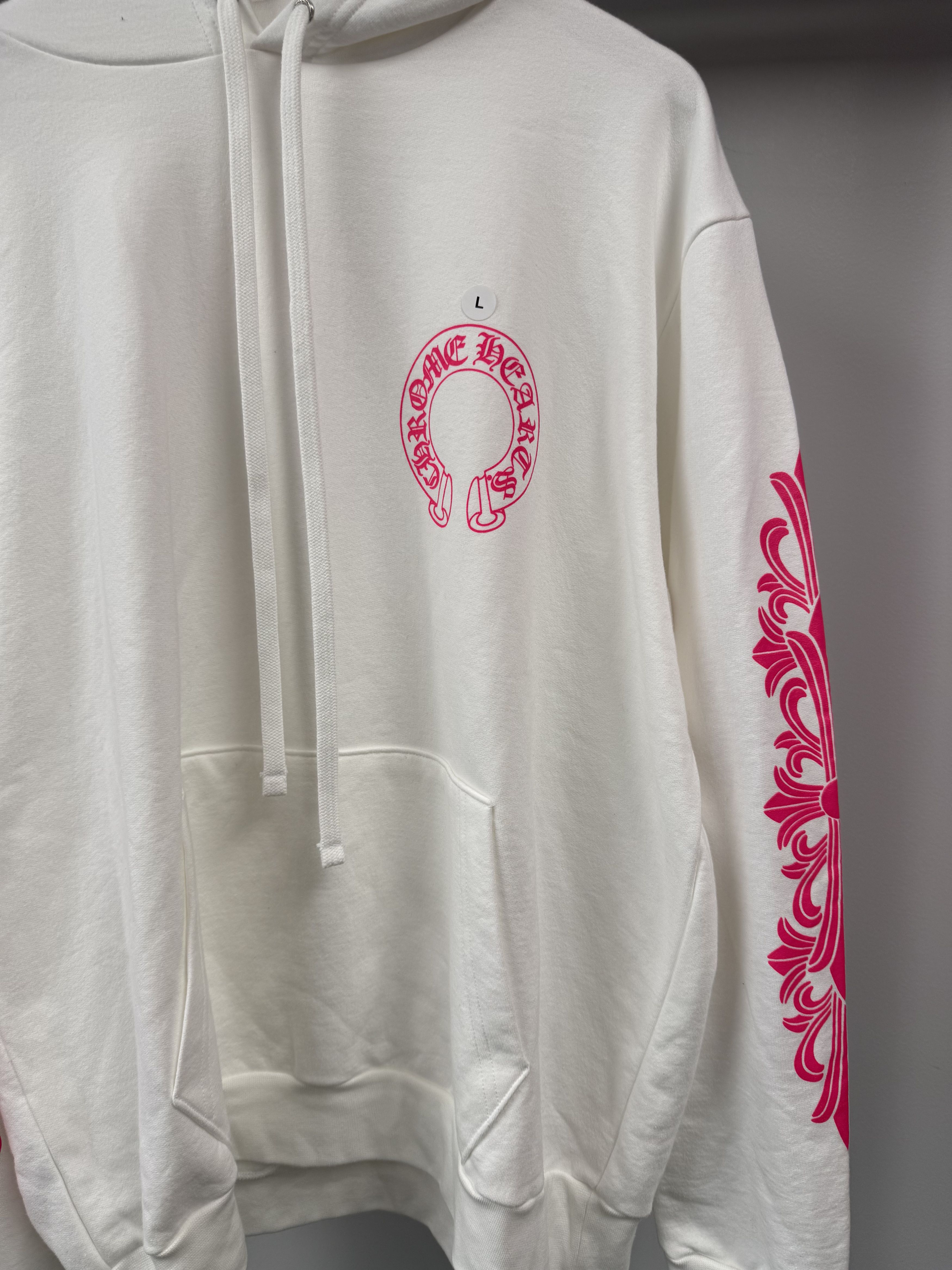 Chrome Hearts Chrome Hearts Horseshoe Floral Hoodie- White Pink - L Size US L / EU 52-54 / 3 - 4 Thumbnail
