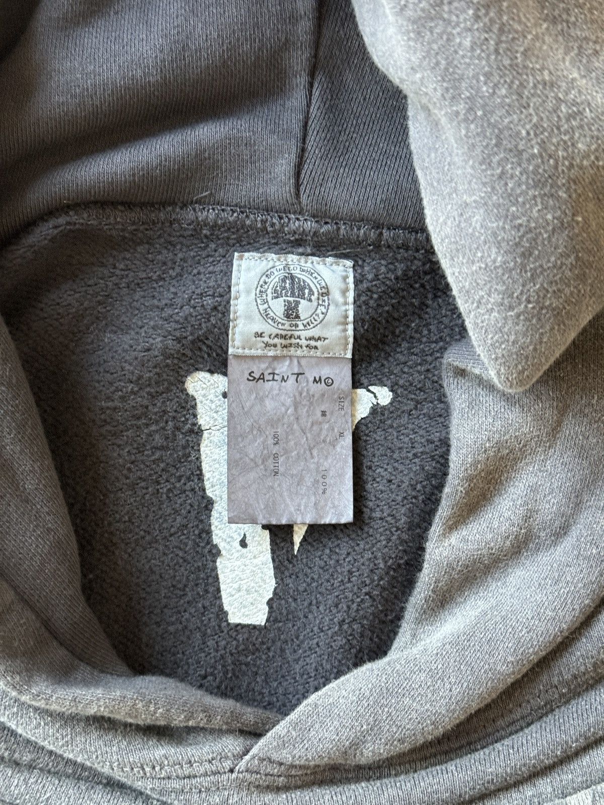 Japanese Brand *RARE* SAINT MXXXXXX MICHAEL VLONE JESUS HOODIE DISTRESSED Size US XL / EU 56 / 4 - 4 Thumbnail