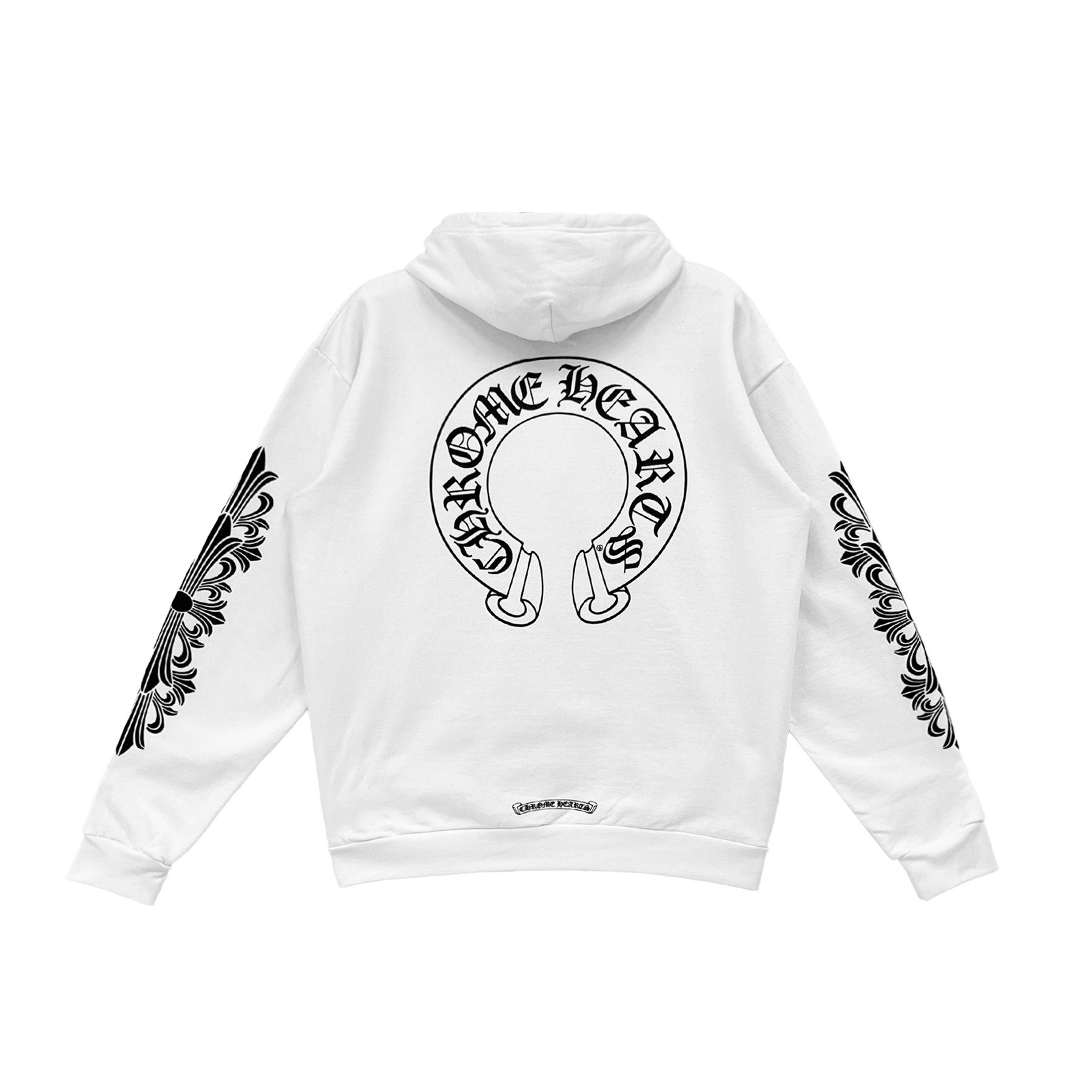 Chrome Hearts Chrome Hearts White Classic Horseshoe Logo Hoodie Size US L / EU 52-54 / 3 - 2 Thumbnail