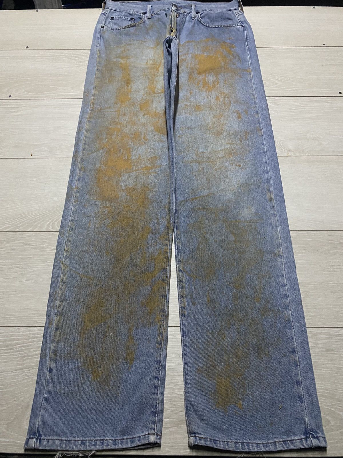 Replay Vintage Replay Mud Wash high Rised Distressed Loose Jeans Size US 32 / EU 48 - 1 Thumbnail