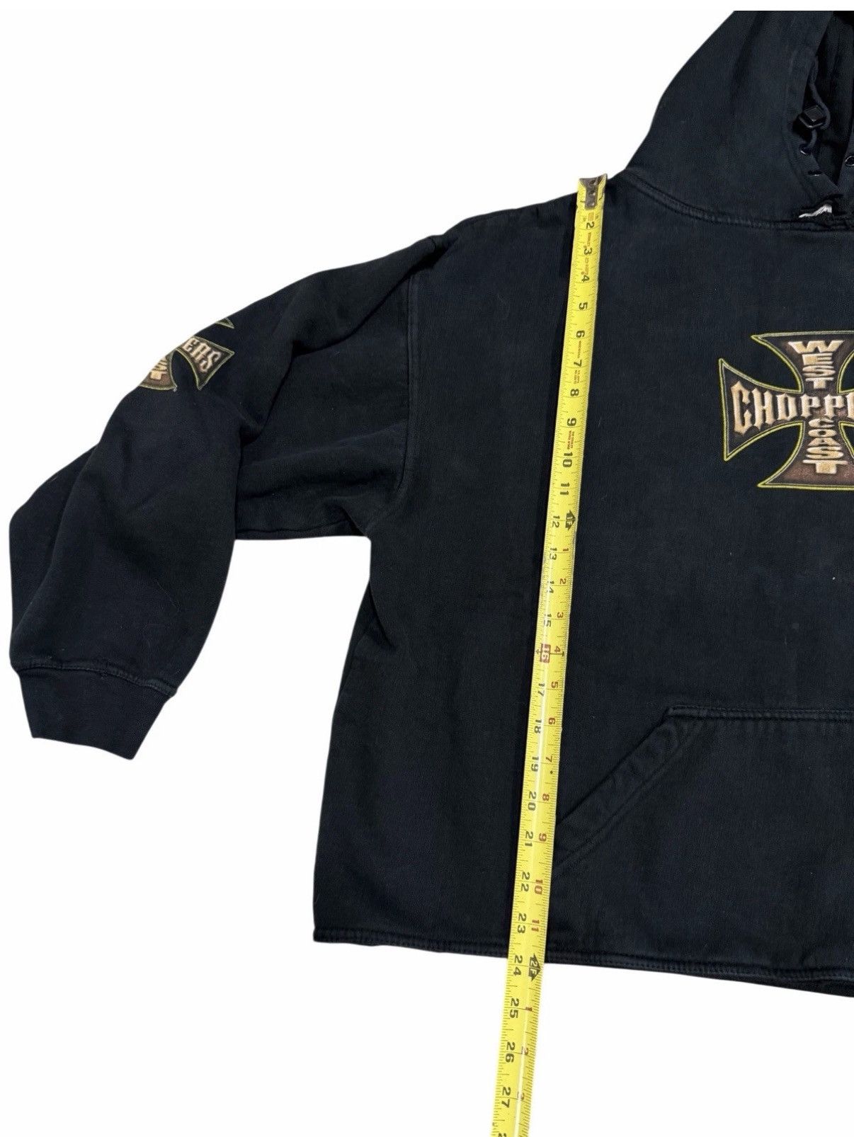 West Coast Choppers Vintage Y2K West Coast Choppers Iron Cross Hoodie Boxy Cropd Size US XL / EU 56 / 4 - 13 Thumbnail