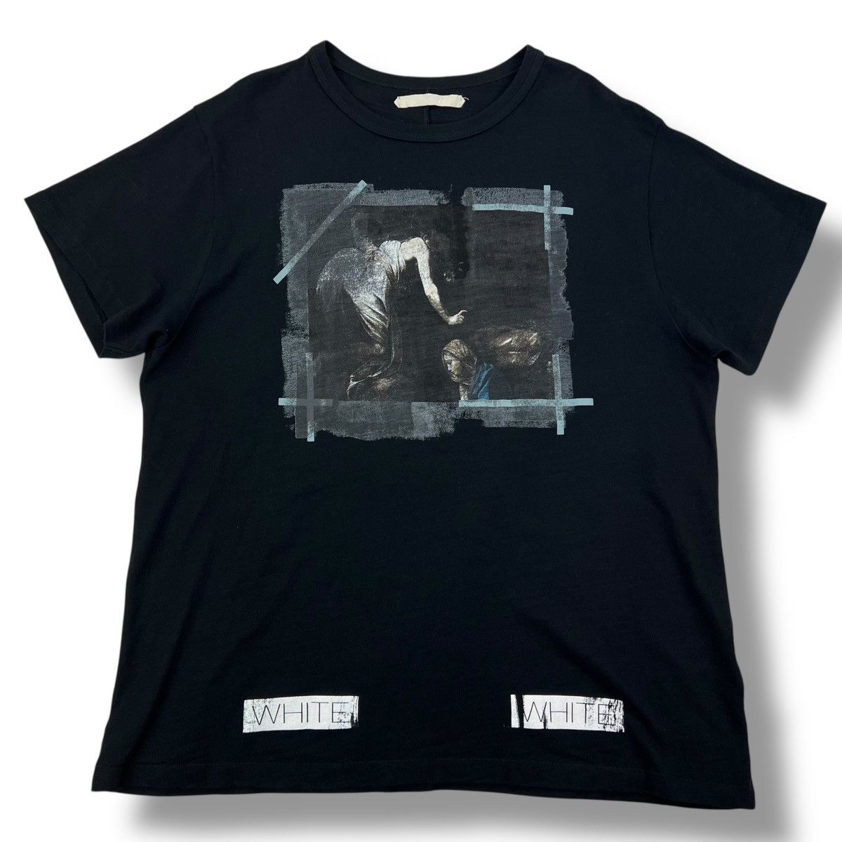 Off-White Off-White Caravaggio Black T Shirt Size US L / EU 52-54 / 3 - 2 Thumbnail