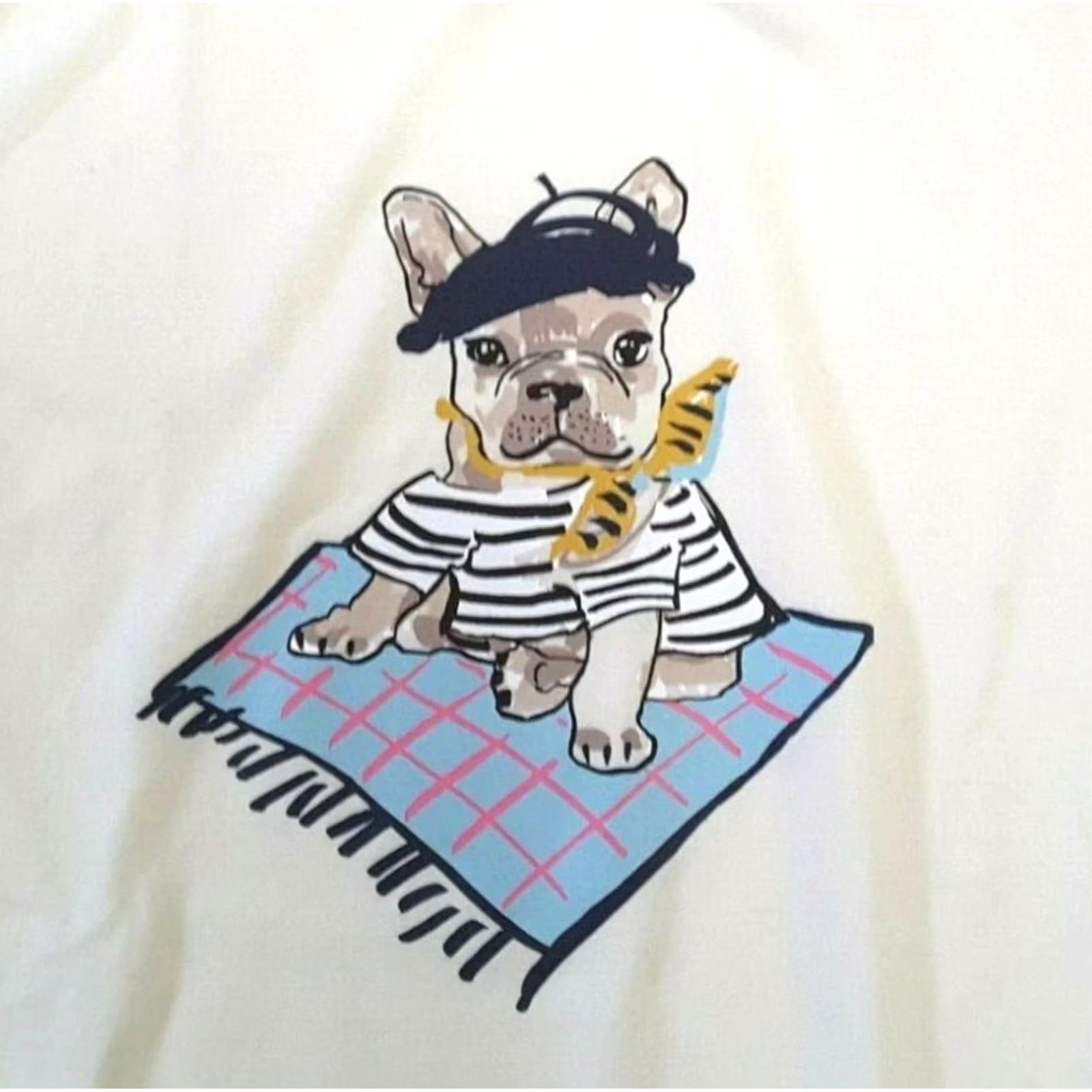 Talbots Talbots Women's Dog Printed Long Sleeve T-Shirt Size L Multicolor Size L / US 10 / IT 46 - 2 Thumbnail