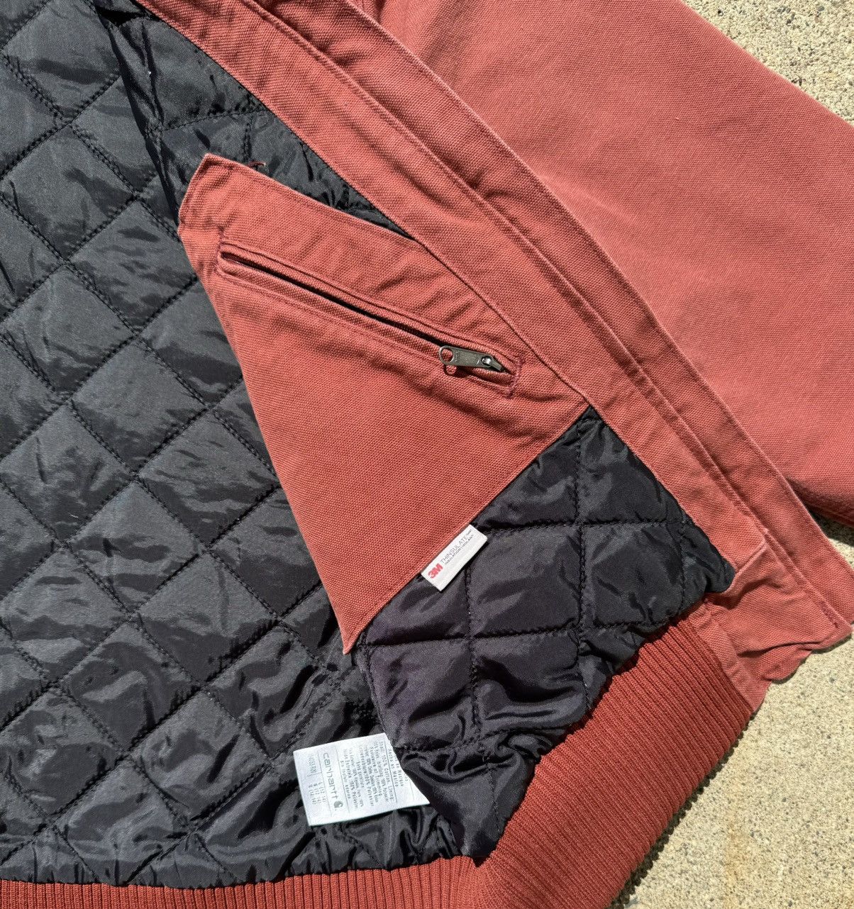 Carhartt Vintage Carhartt Red Hooded Jacket Size US L / EU 52-54 / 3 - 4 Thumbnail